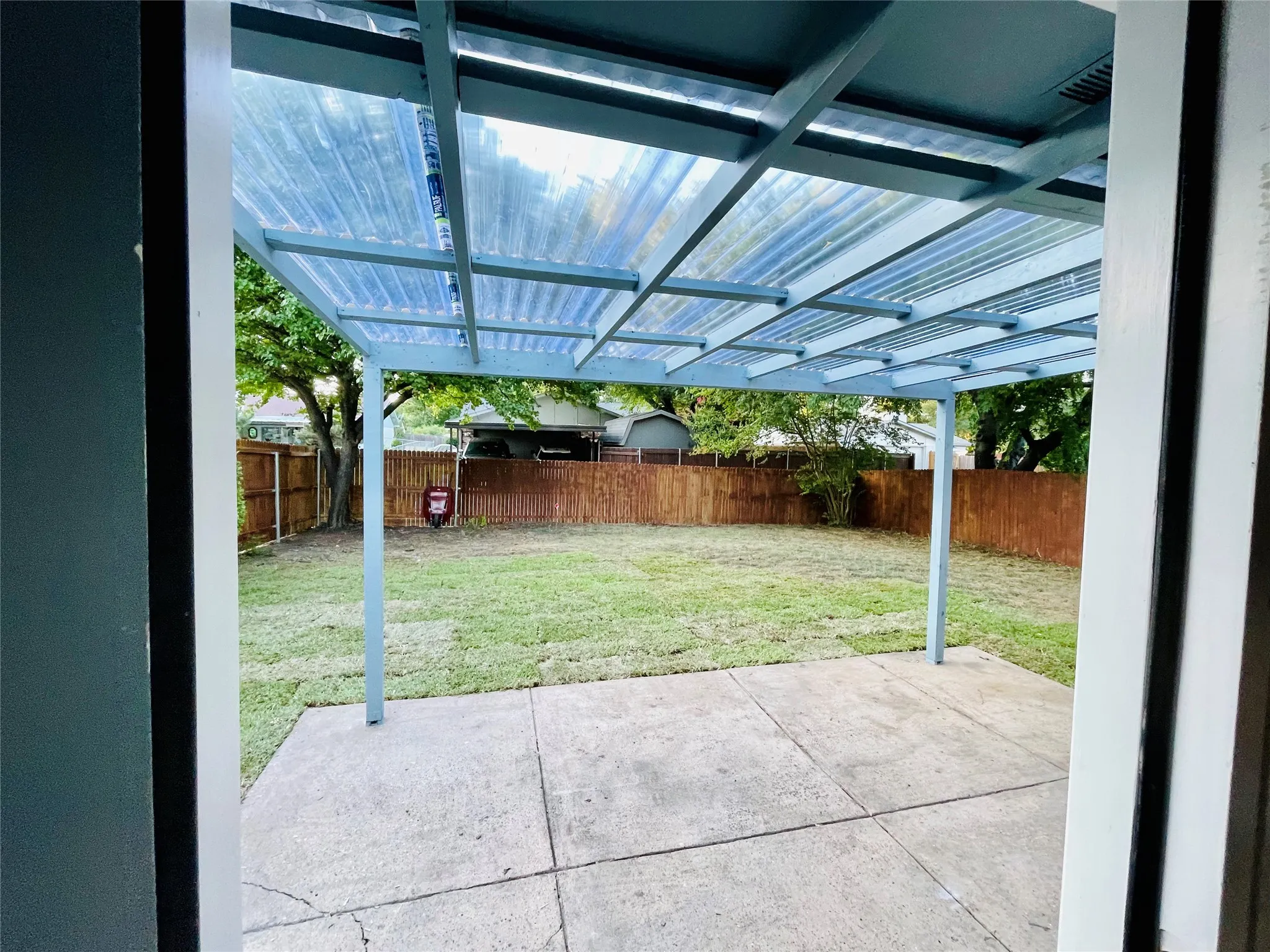 View of patio
