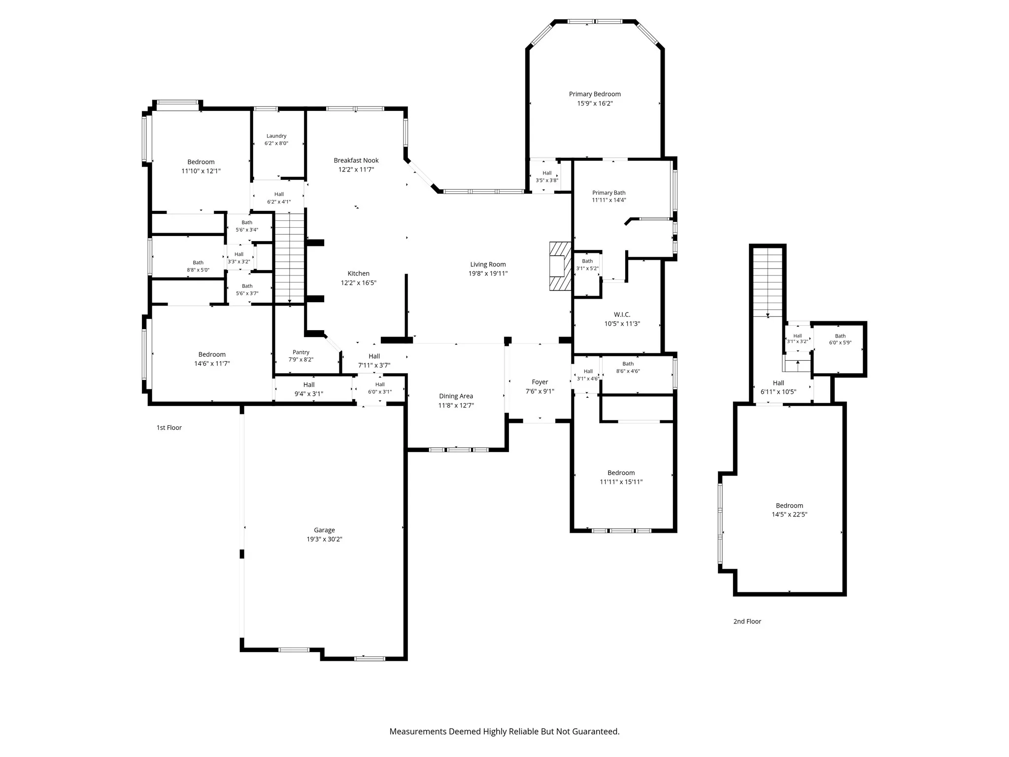 Excellent floorplan with 4 bedrooms and 3 bathrooms downstairs and a bonus room and half bath upstairs.