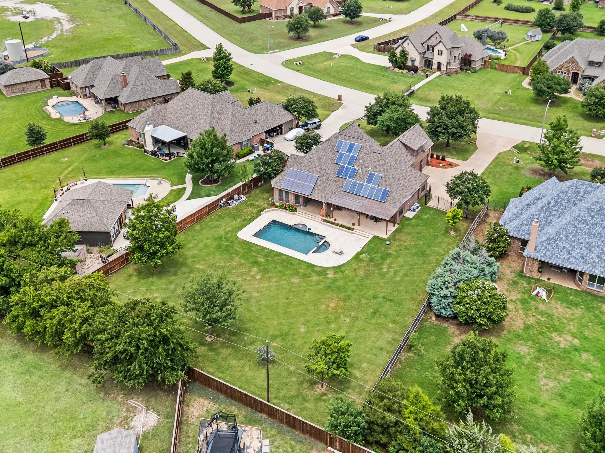 Properties in this neighborhood have plenty of space, providing privacy and quiet outdoor living.