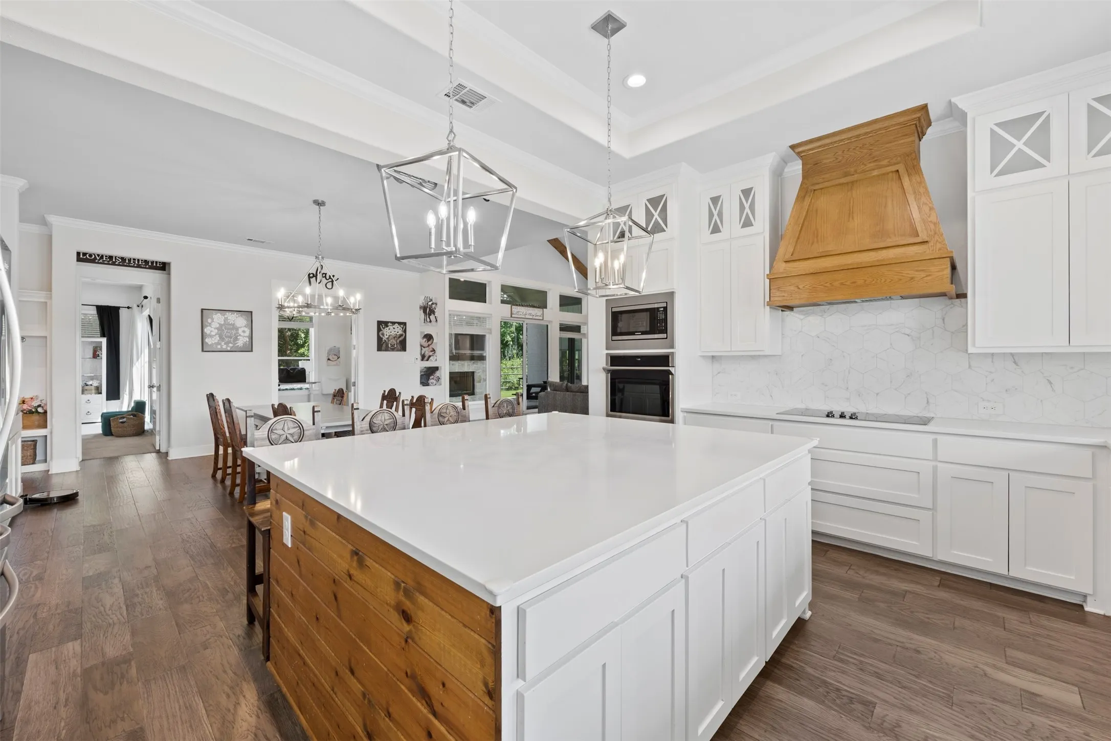 Beautiful Glass Cabinetry.
