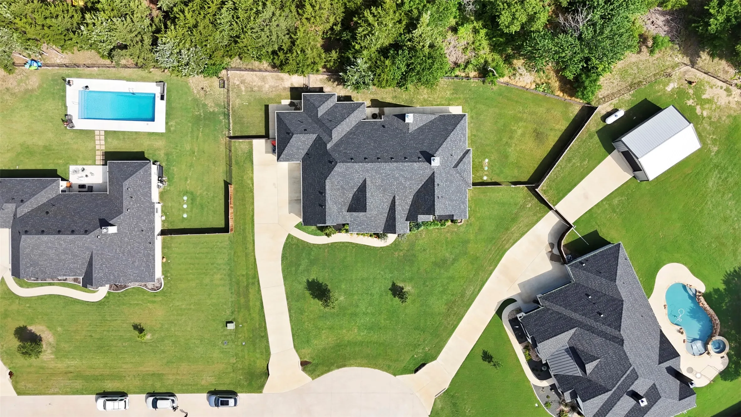 Partial Yard Fenced In, Lot Includes Wooded Area As Well