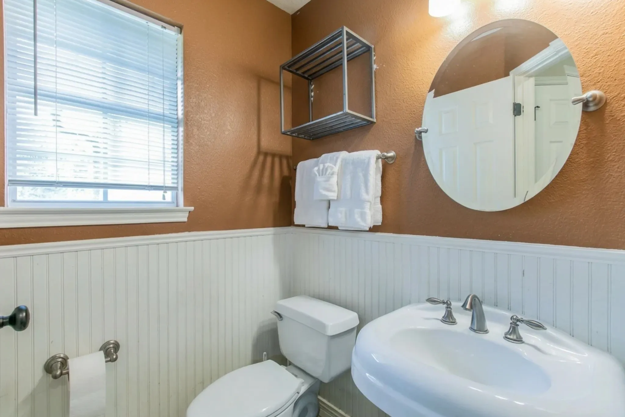 Half bath downstairs.