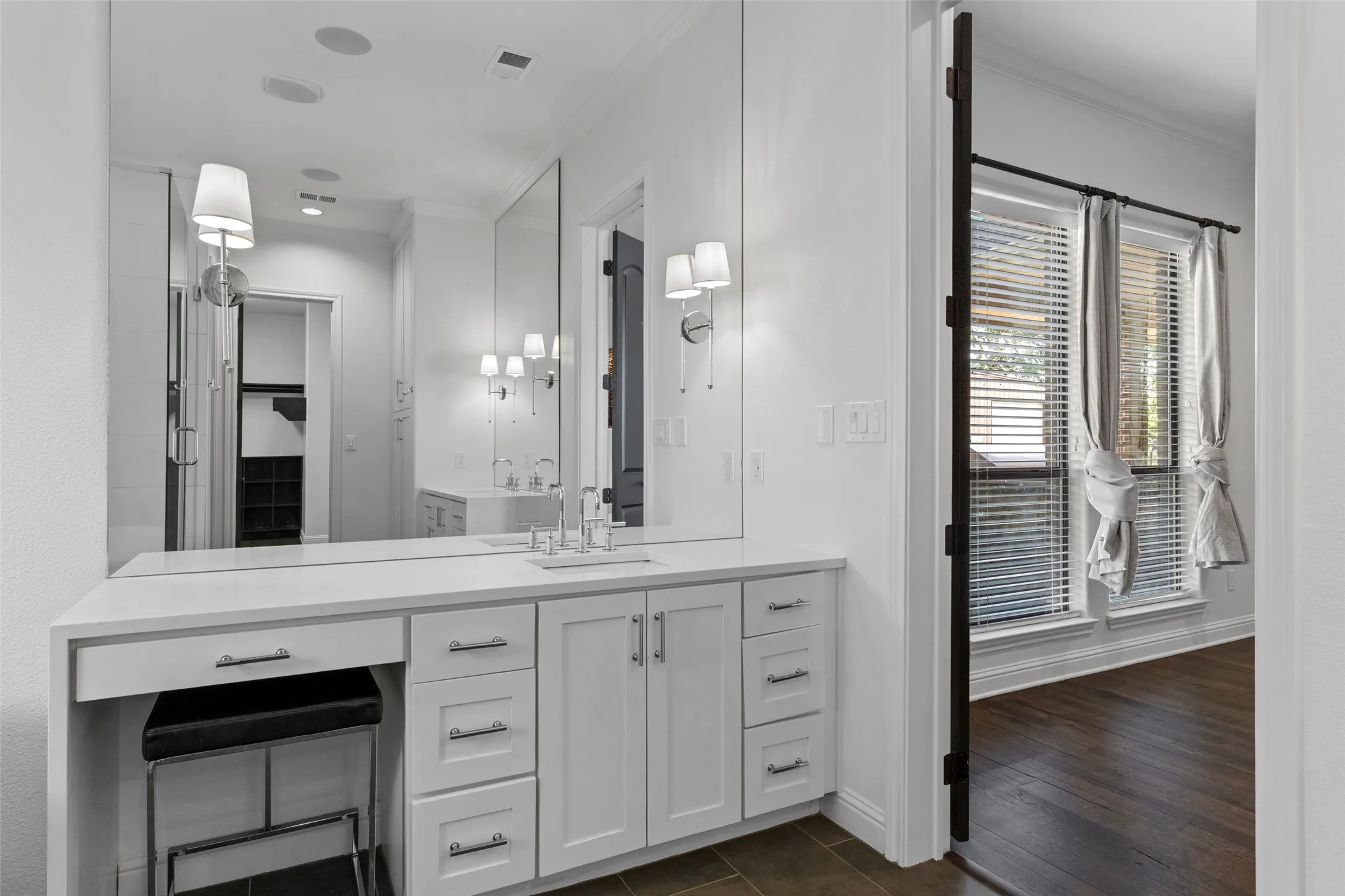 Separate vanities