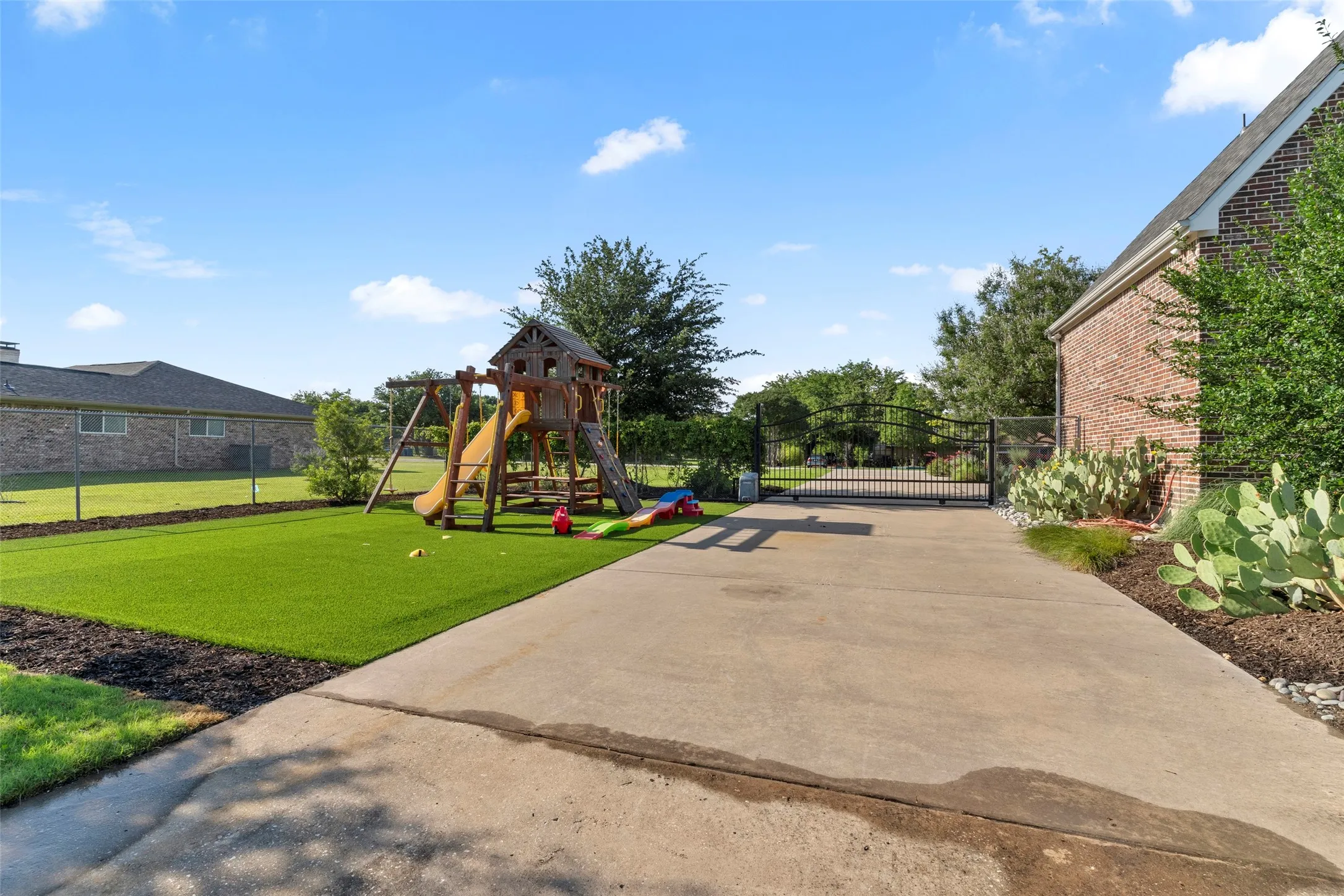 Large driveway