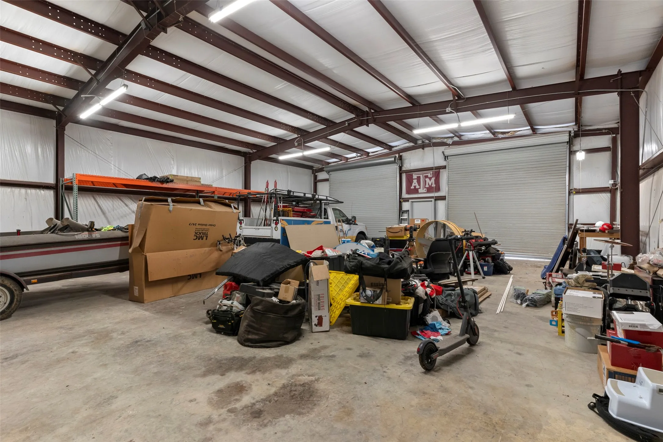 Inside of the detached workshop