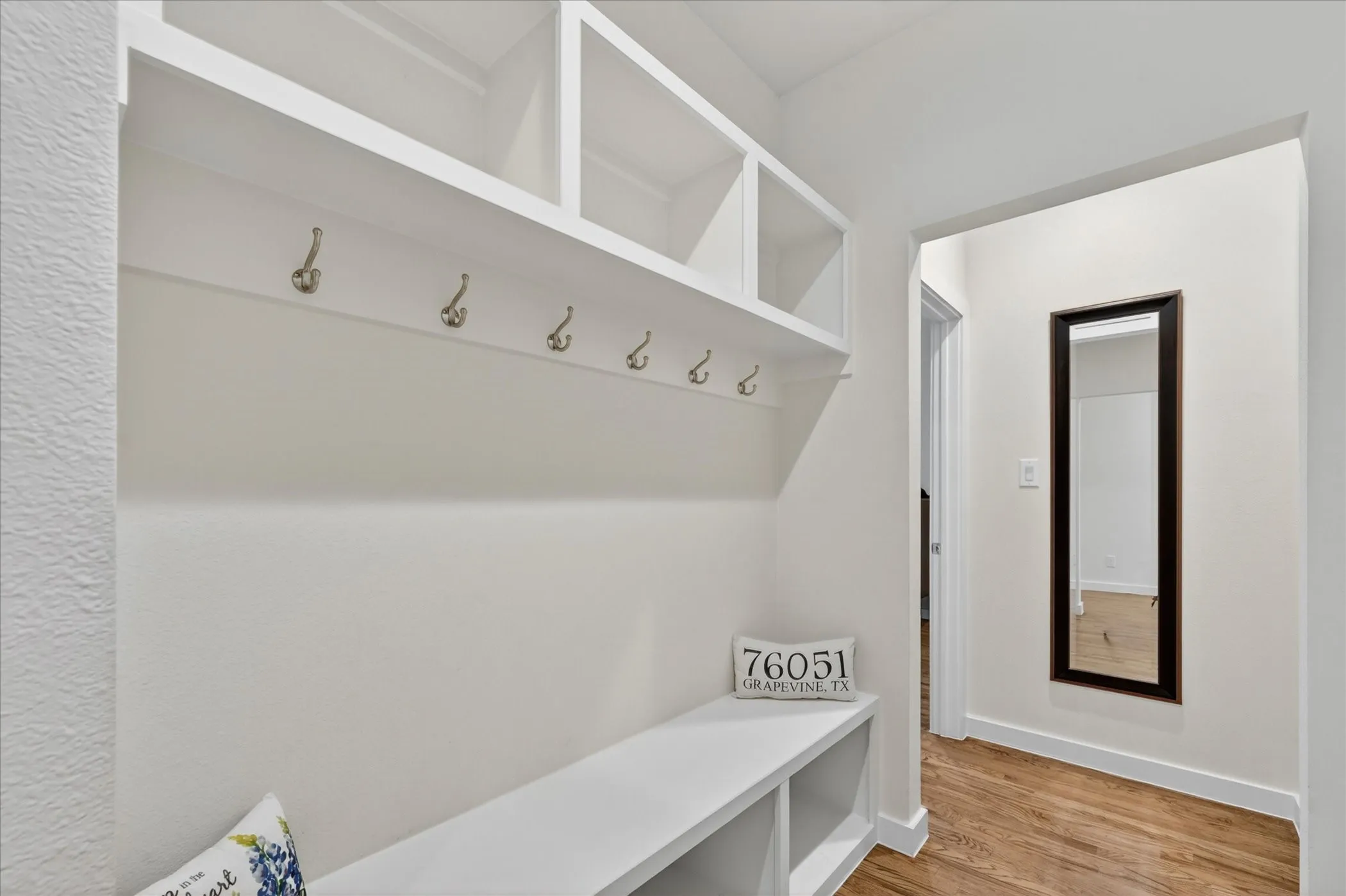 Hallway mud room