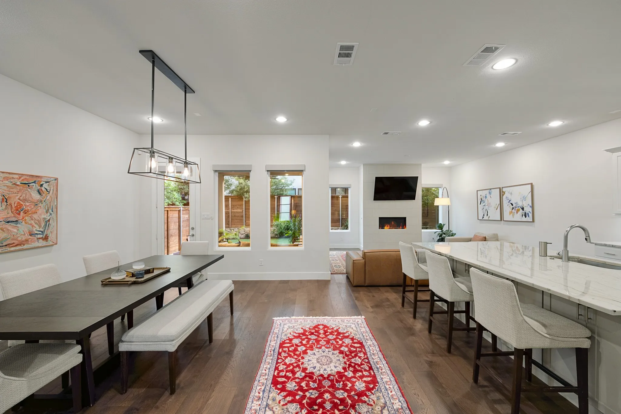 Open concept perfect for hosting guests.