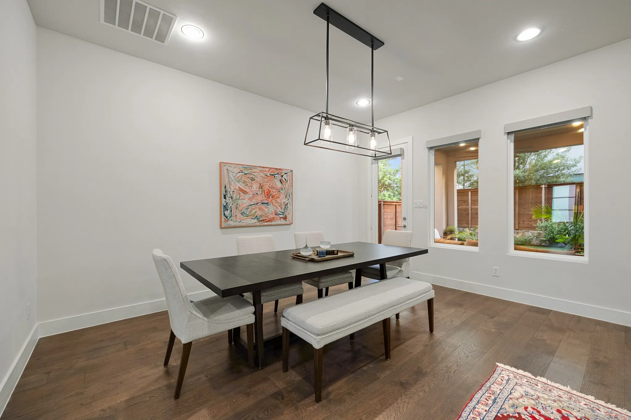 Spacious dining area.