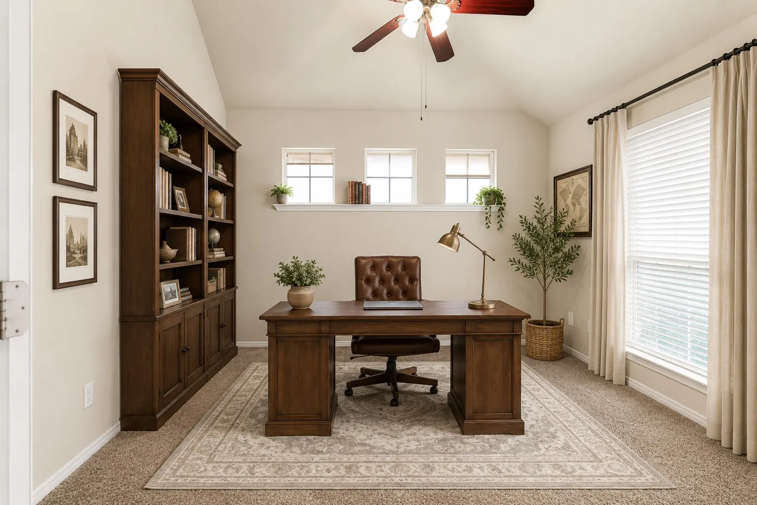 Office - virtually staged