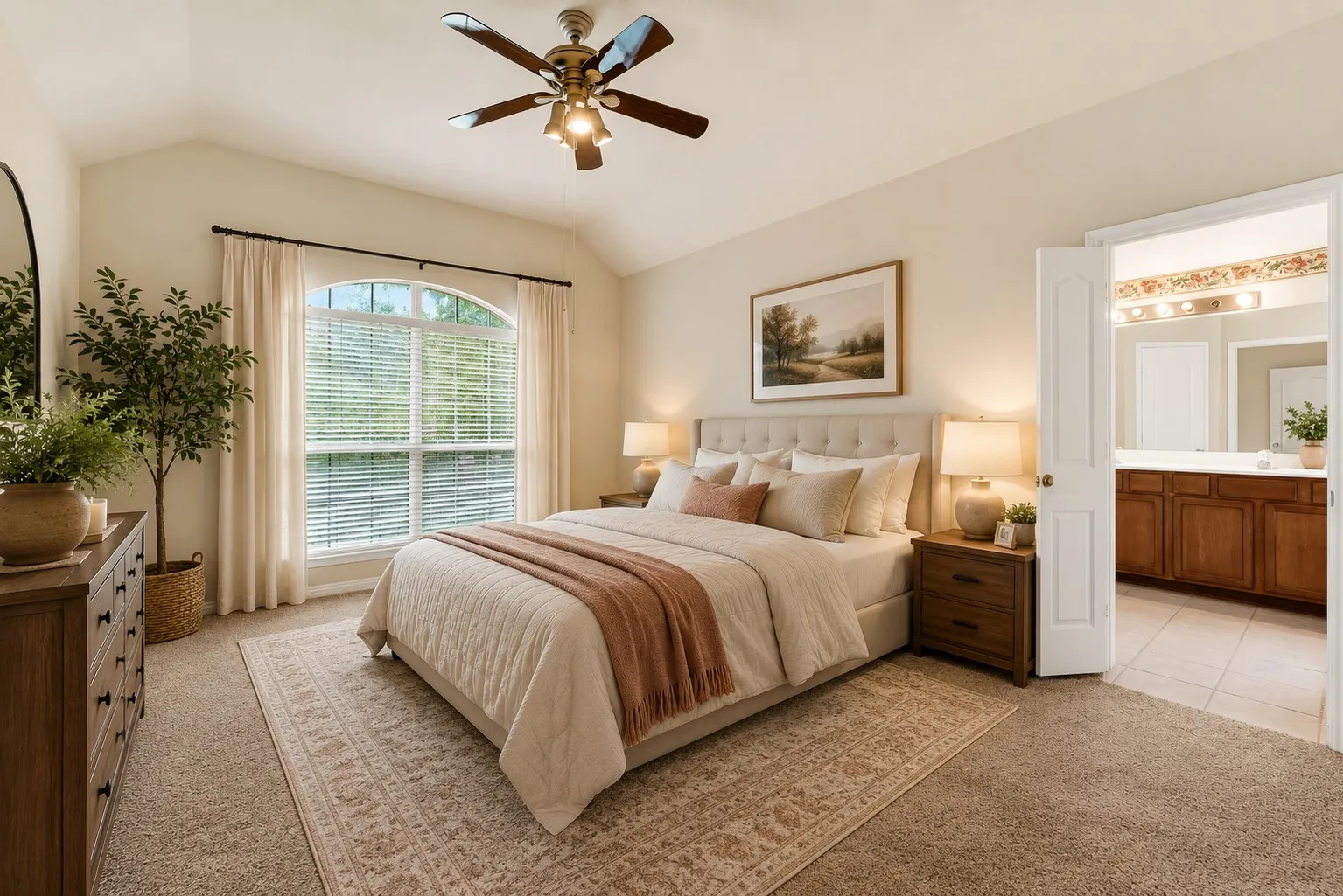 Primary Bedroom - virtually staged