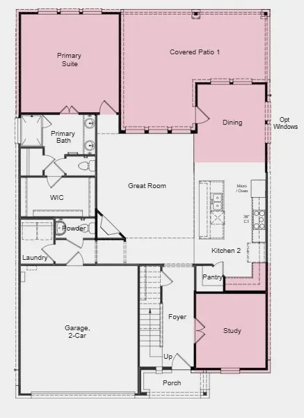 Additional Highlights Include: extended primary suite, dining, and covered patio and upgraded front door