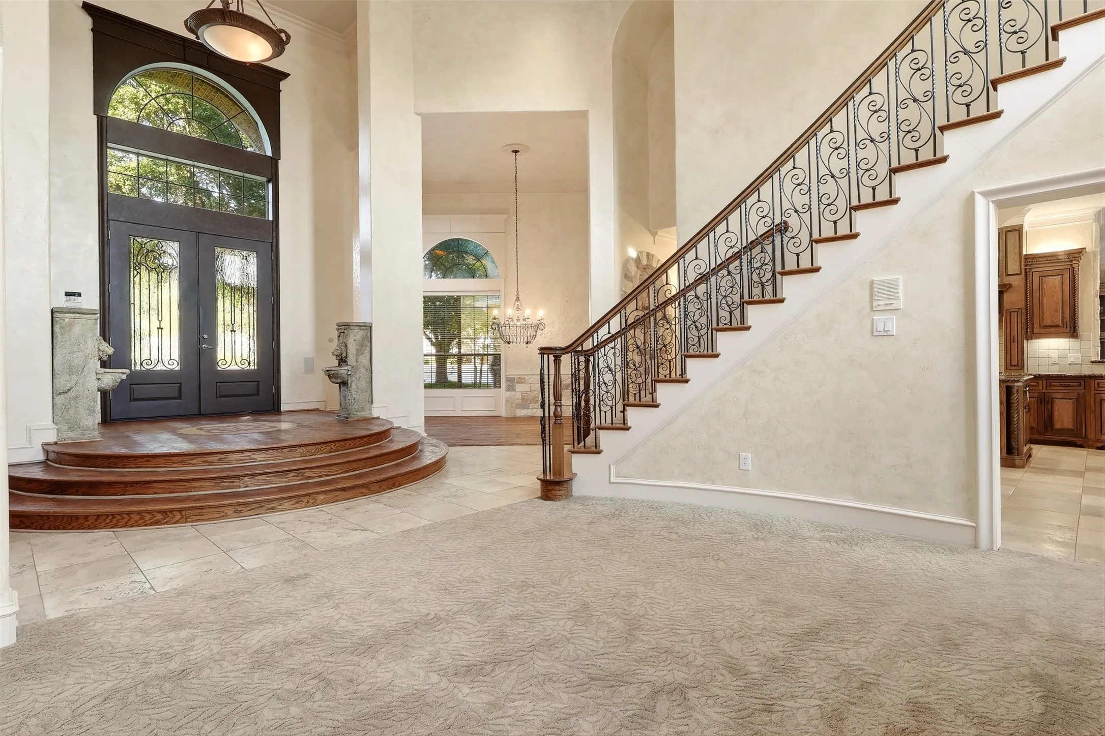 Elegant winding staircase