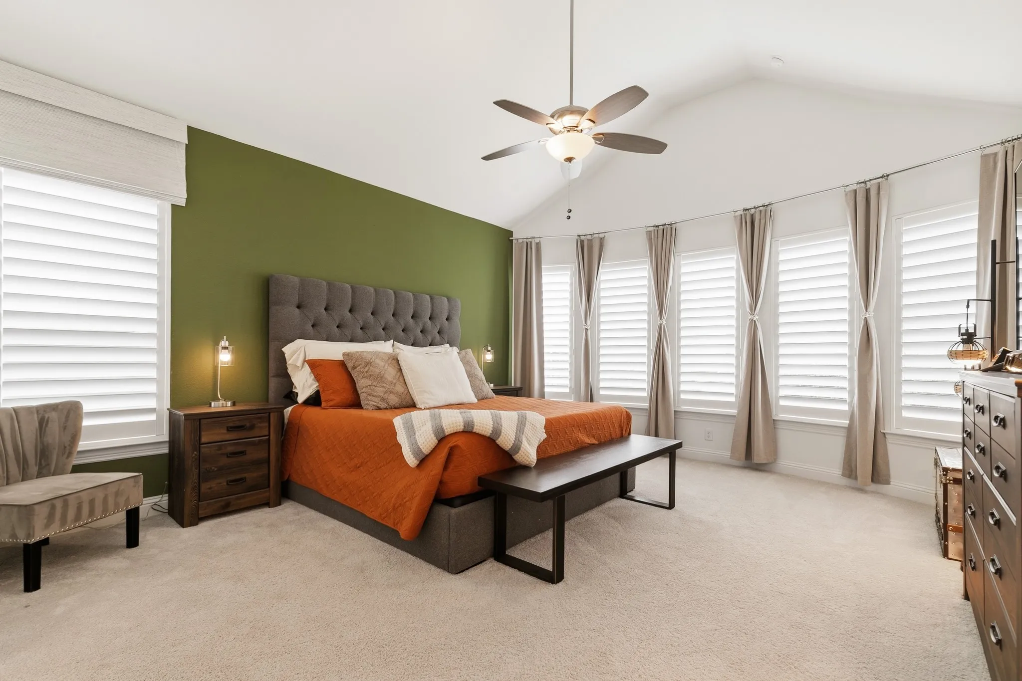 Generous primary suite