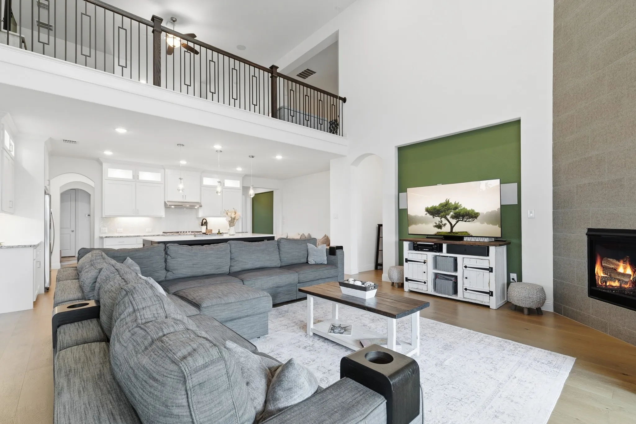 Spacious open living area