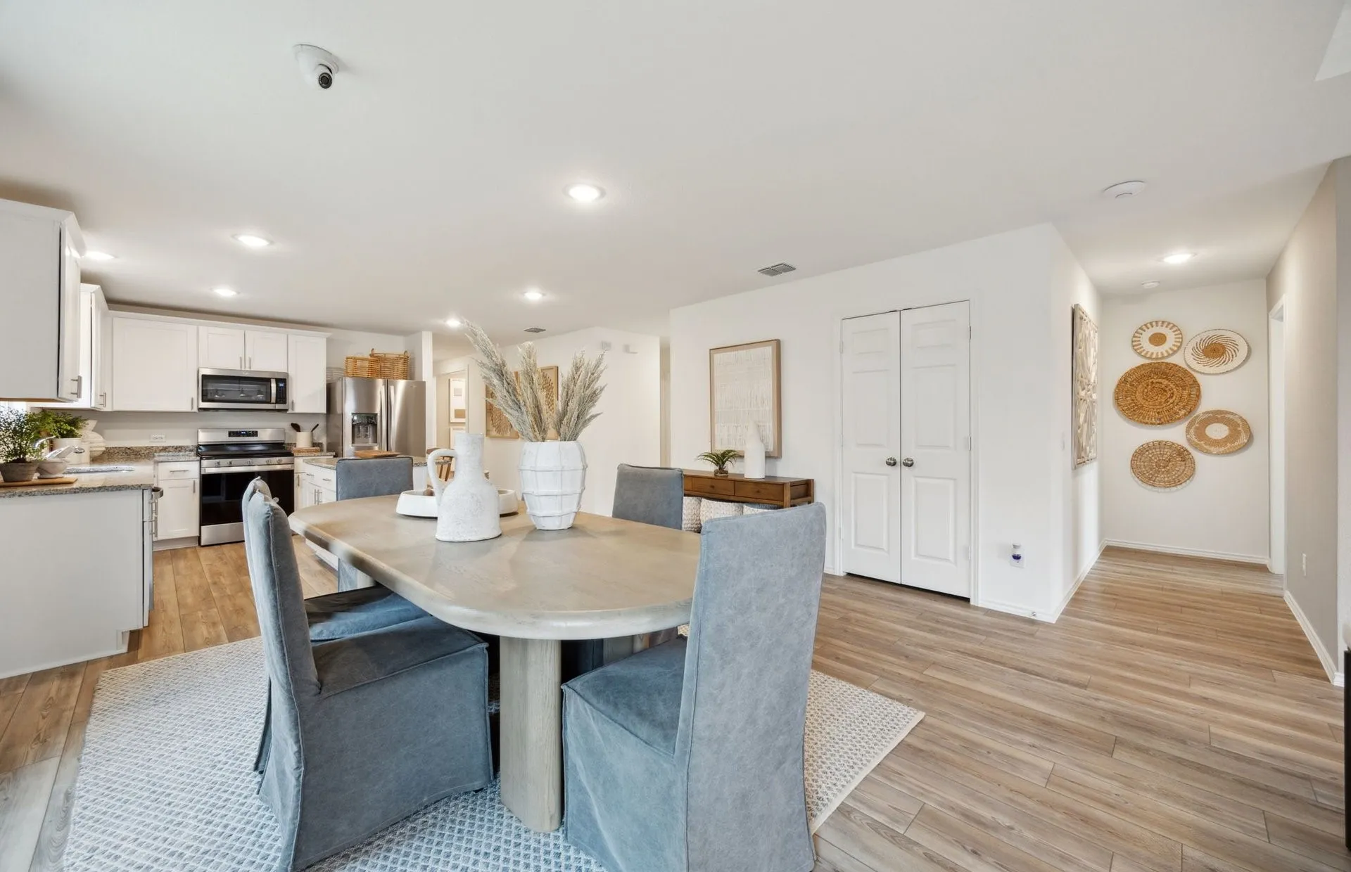 *Actual home, furniture not included - Dining area off kitchen with large windows