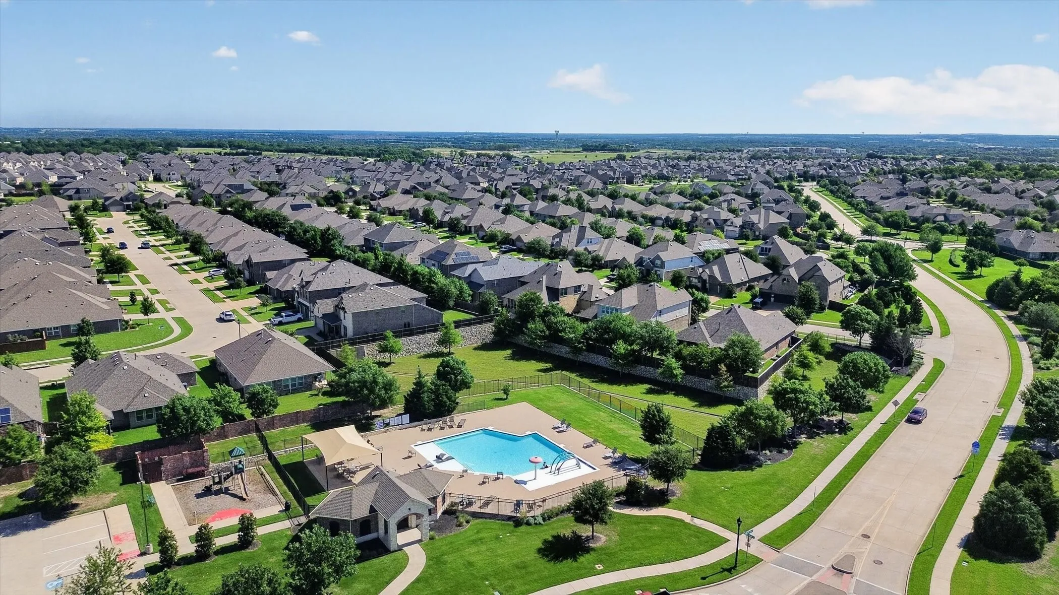 Take a dip with stunning Erwin Farms Amenity Center pool