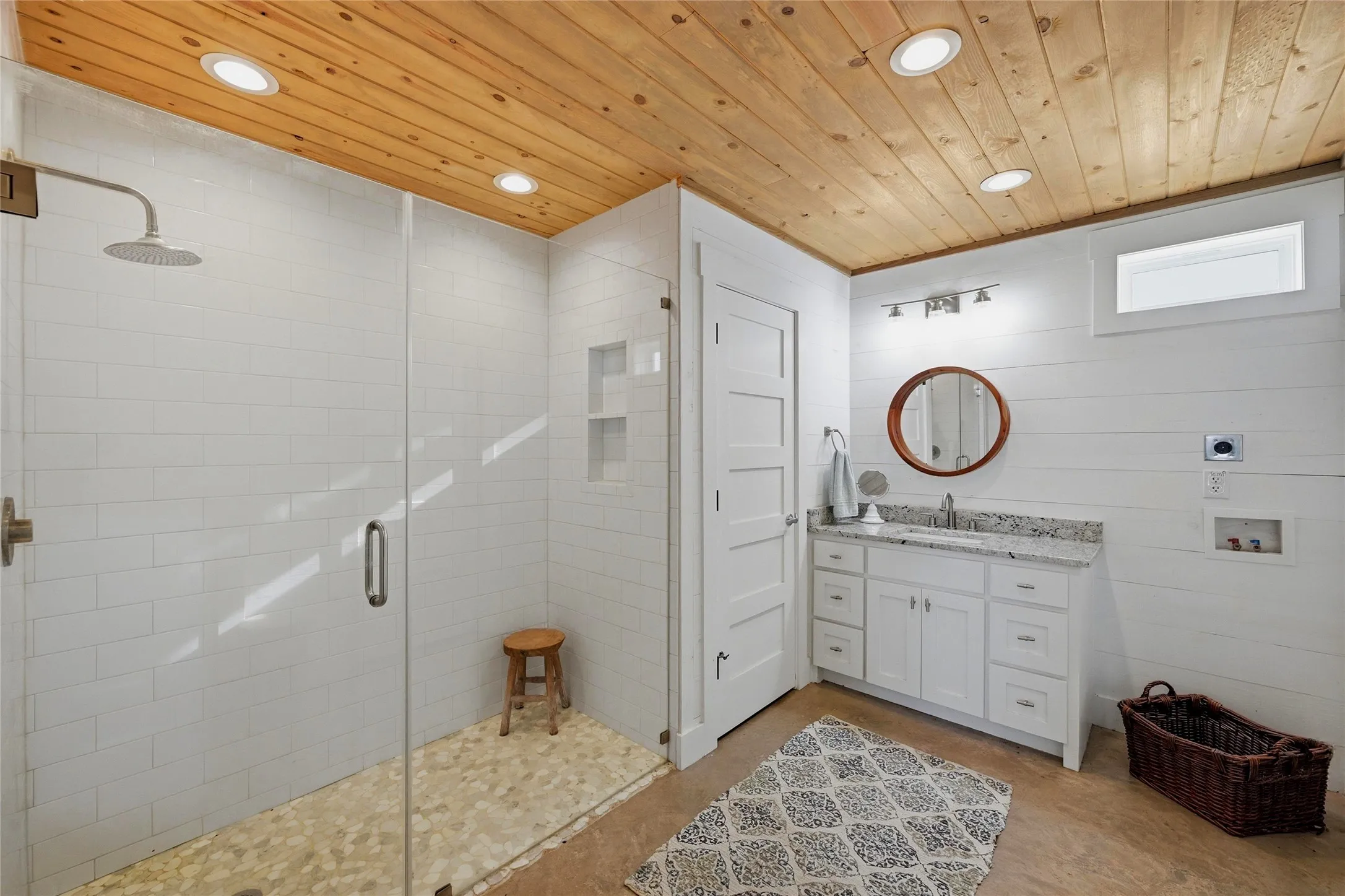 Large Walk-in Shower in Bathroom