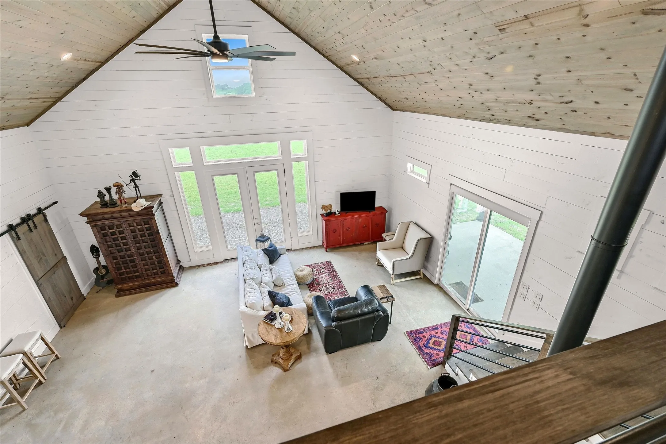 View of Living Room from Loft
