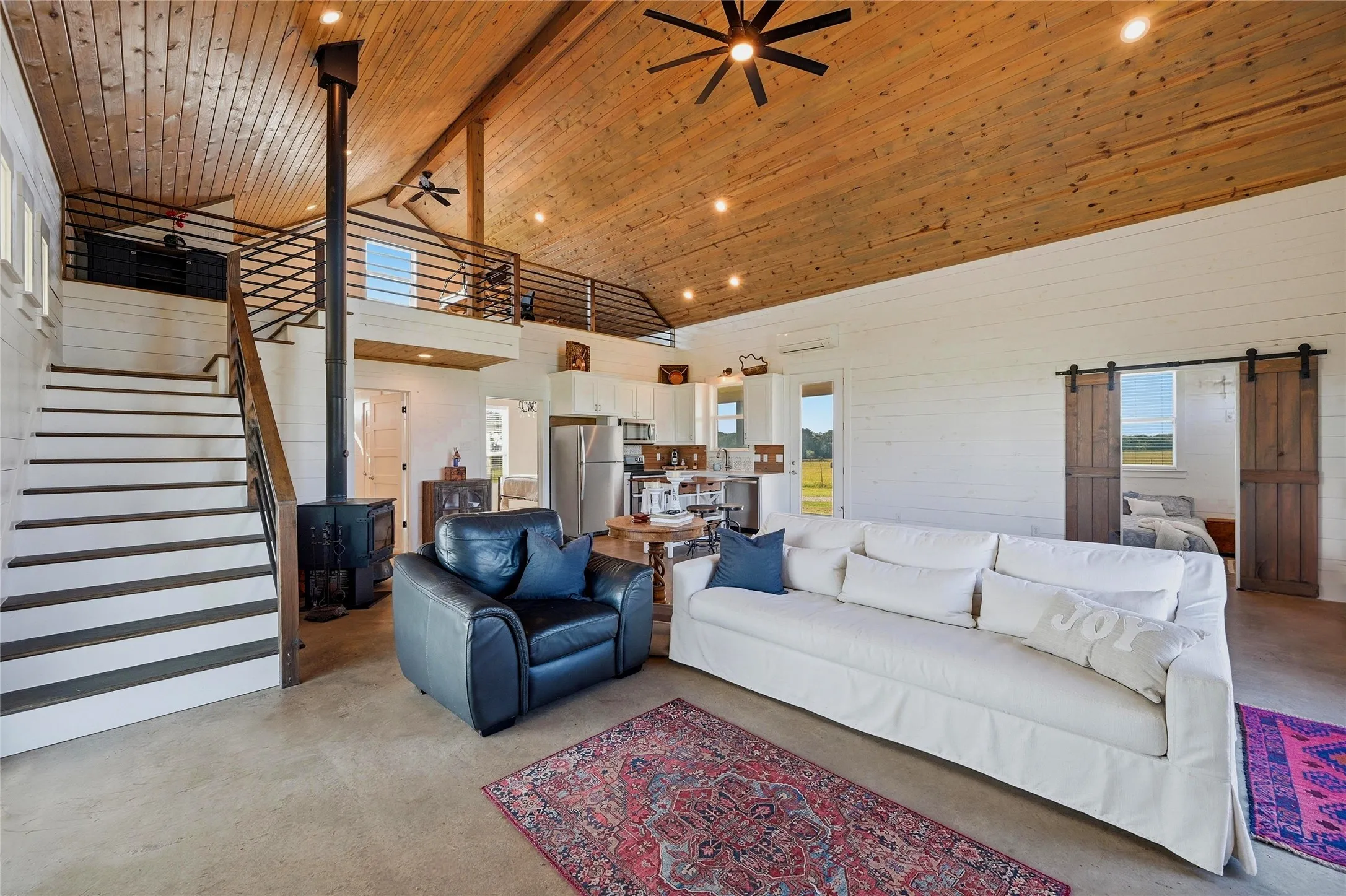 View of stairs leading to the Loft area