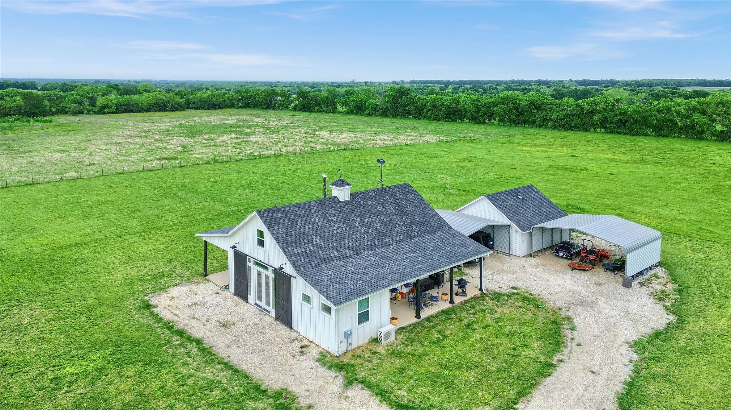 Aerial View of Home and other buildings