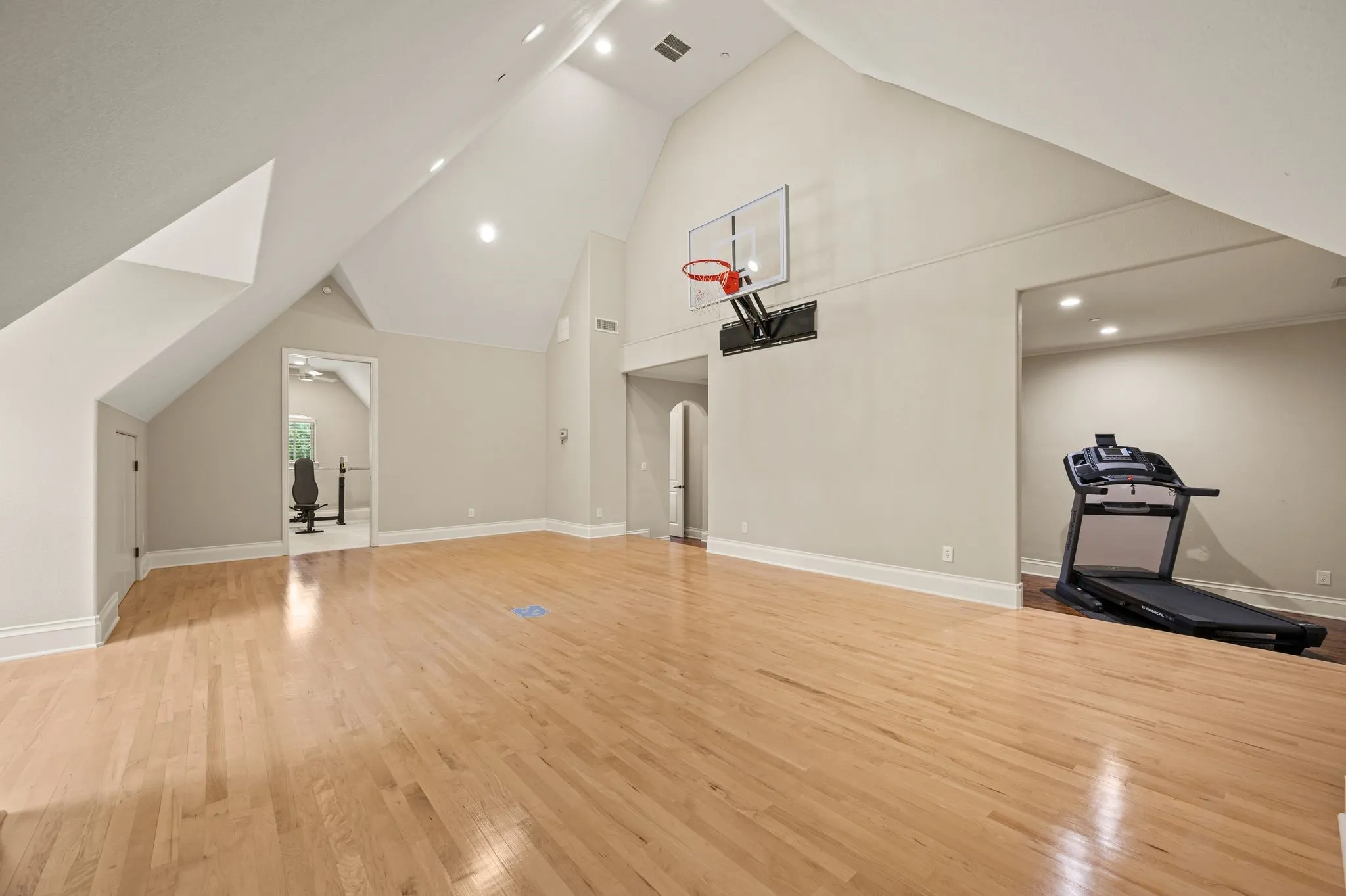 Awesome gym for the sports enthustiast! Imagine parties in here!