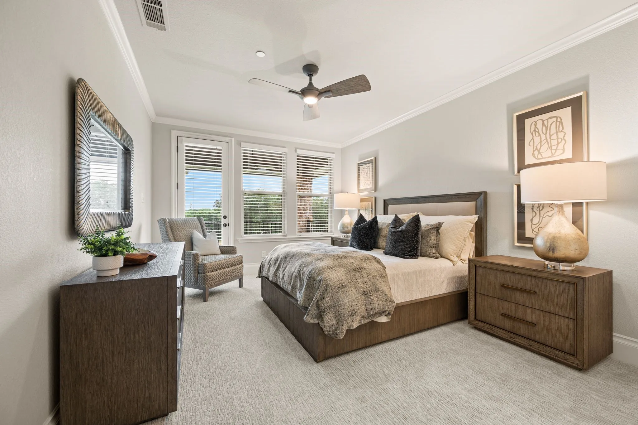 Bedroom #4 - has balcony access , en suite bath & walk-in closet.