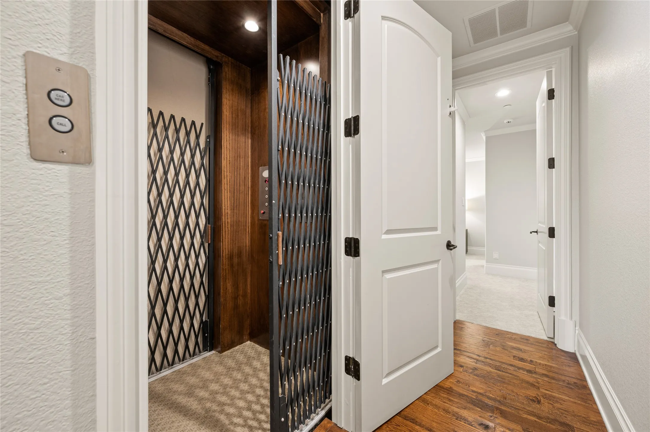 Convenient elevator ascends to the 2nd floor rooms as  well as the 3rd floor climate-controlled storage room.