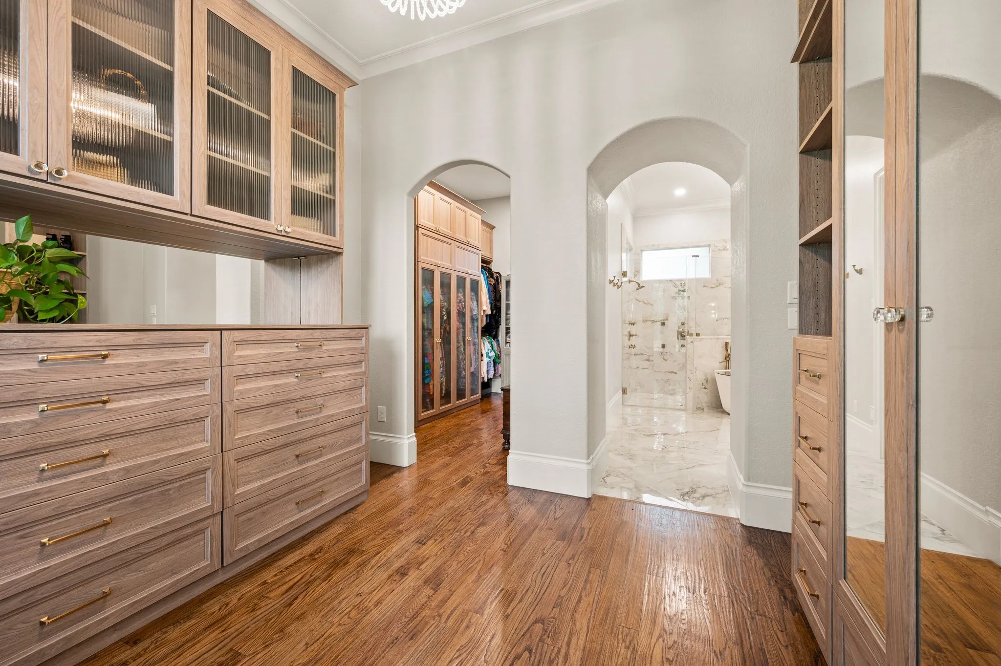 Expanded closet , customized by Closet Envy.