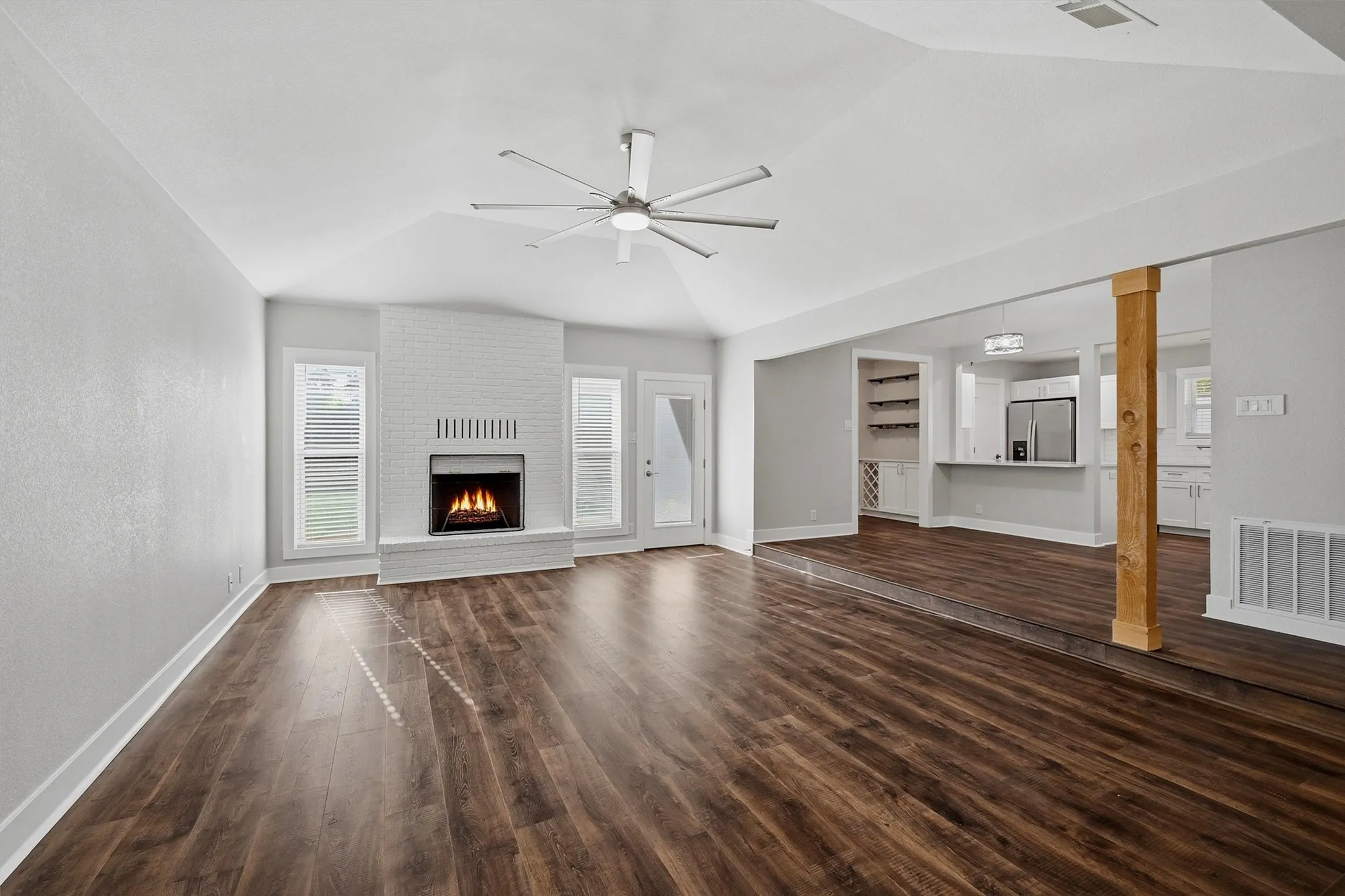 Entry into step down Living Room