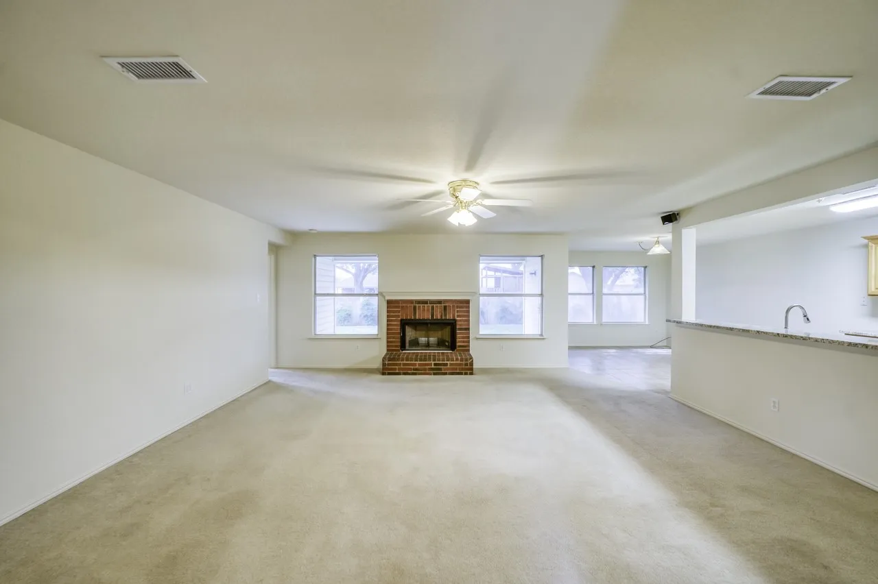 Spacious open concept