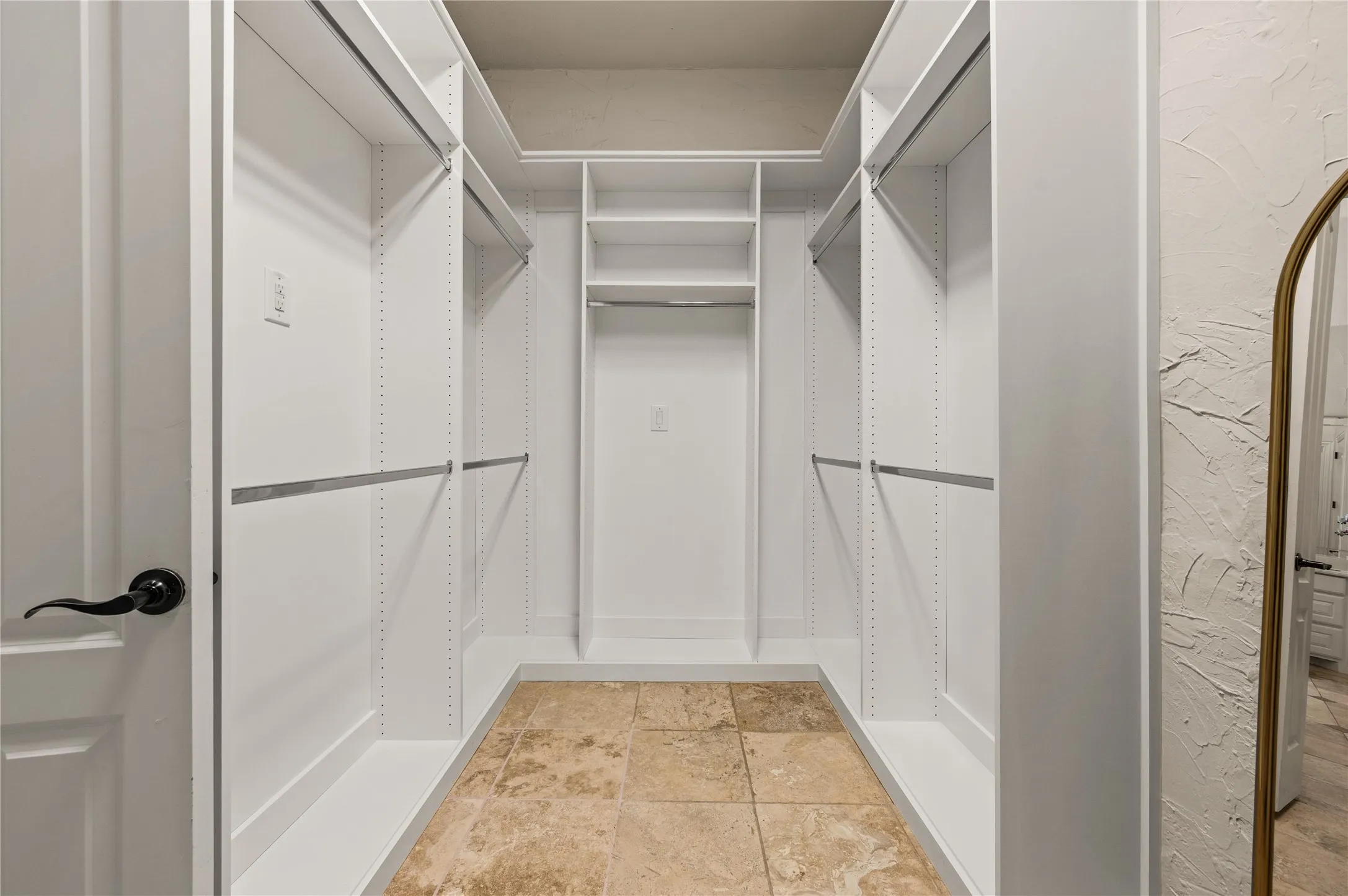 Customized closet system just installed by Closets By Design