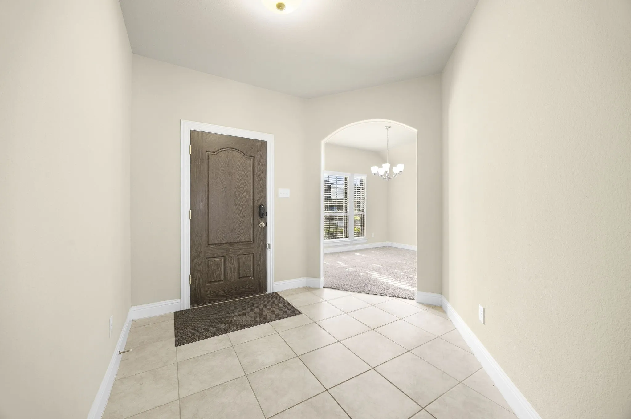 Entry and view of the flex room.