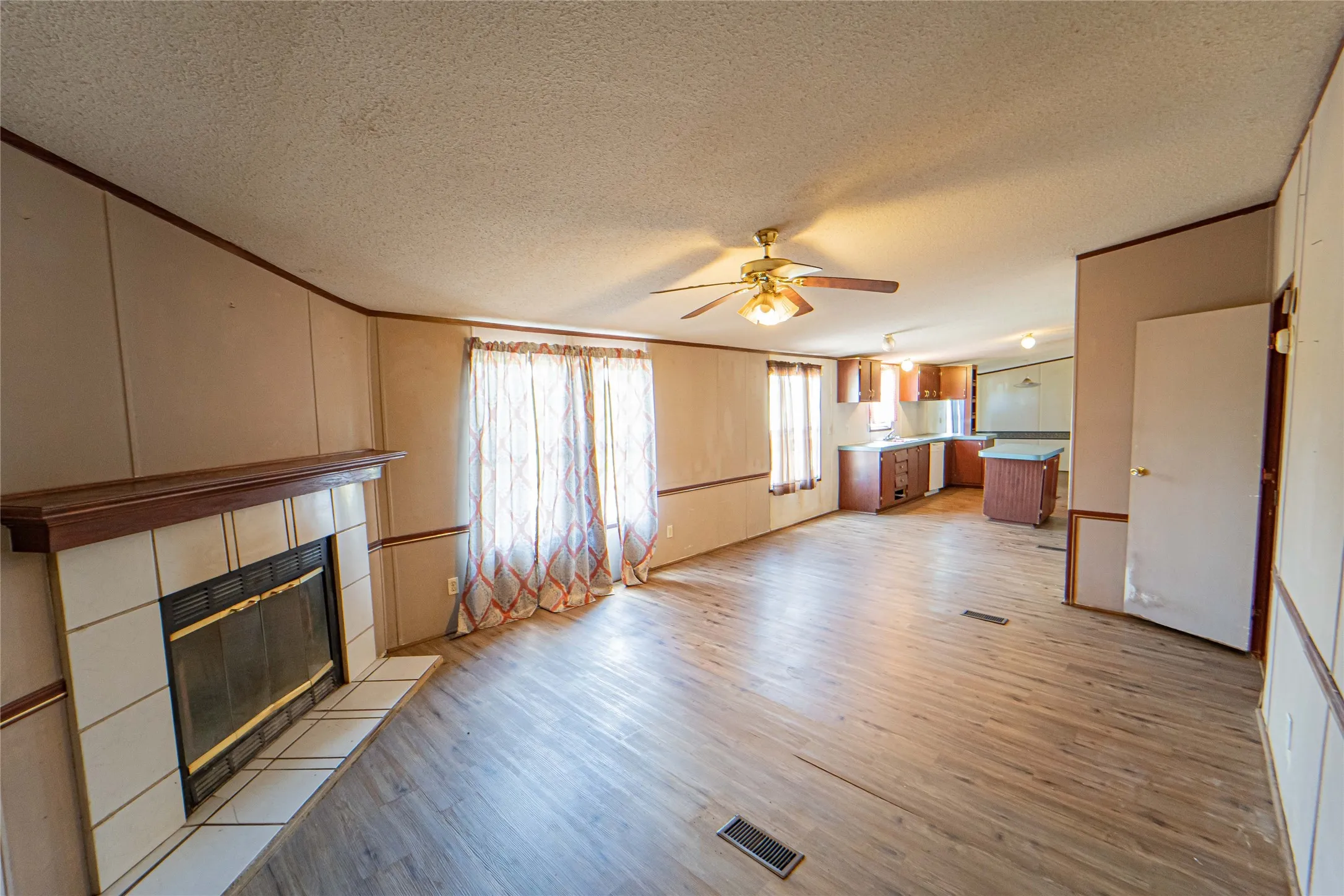 Open-concept living area
