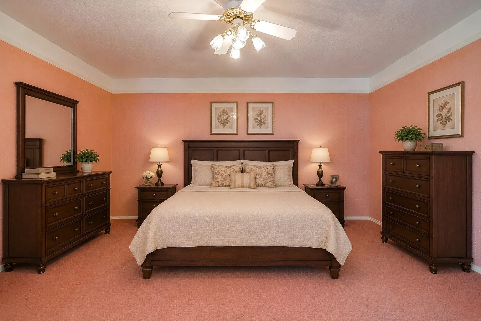  VIRTUAL STAGED BEDROOM.