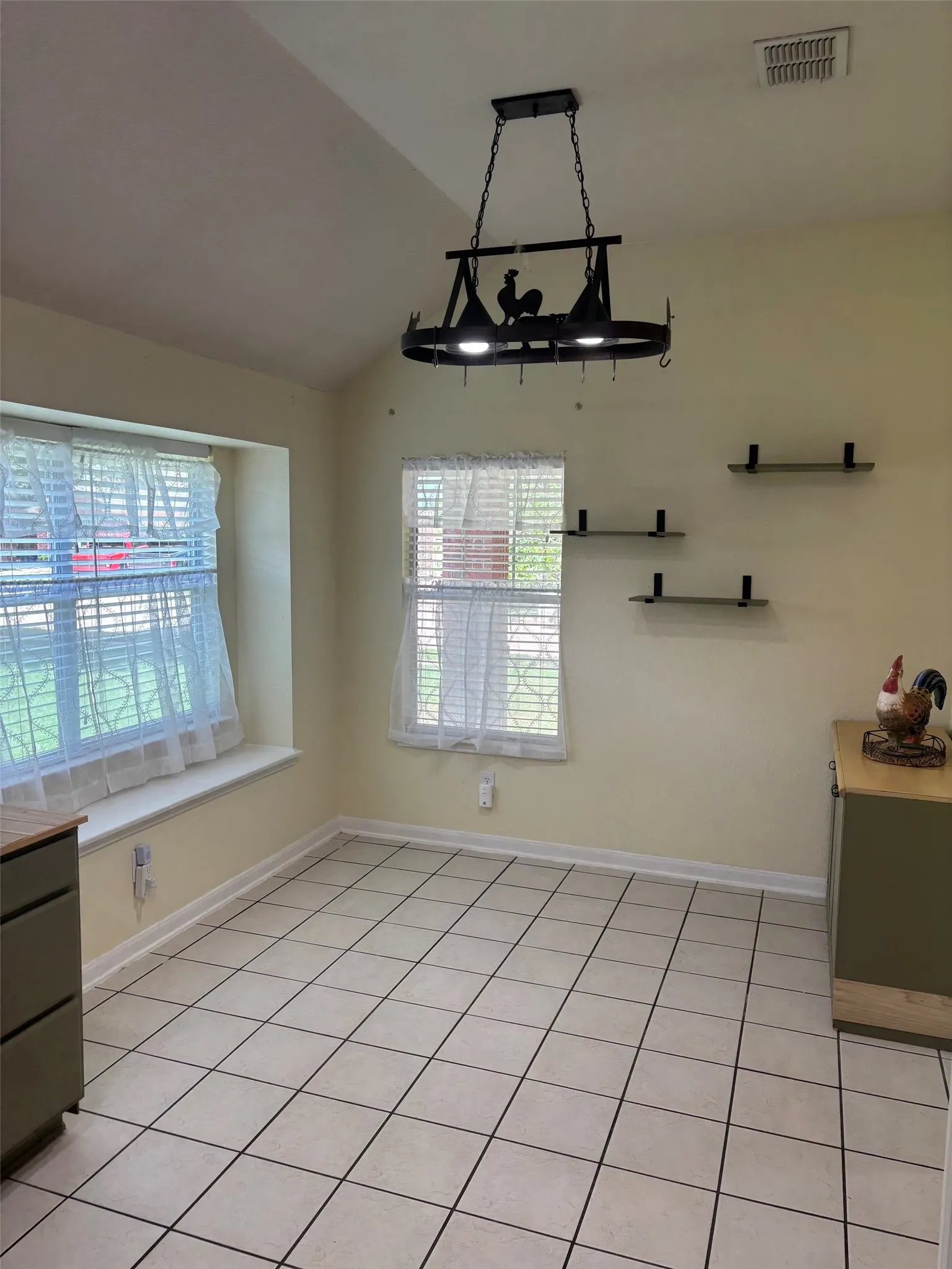 Dining area with window sitting