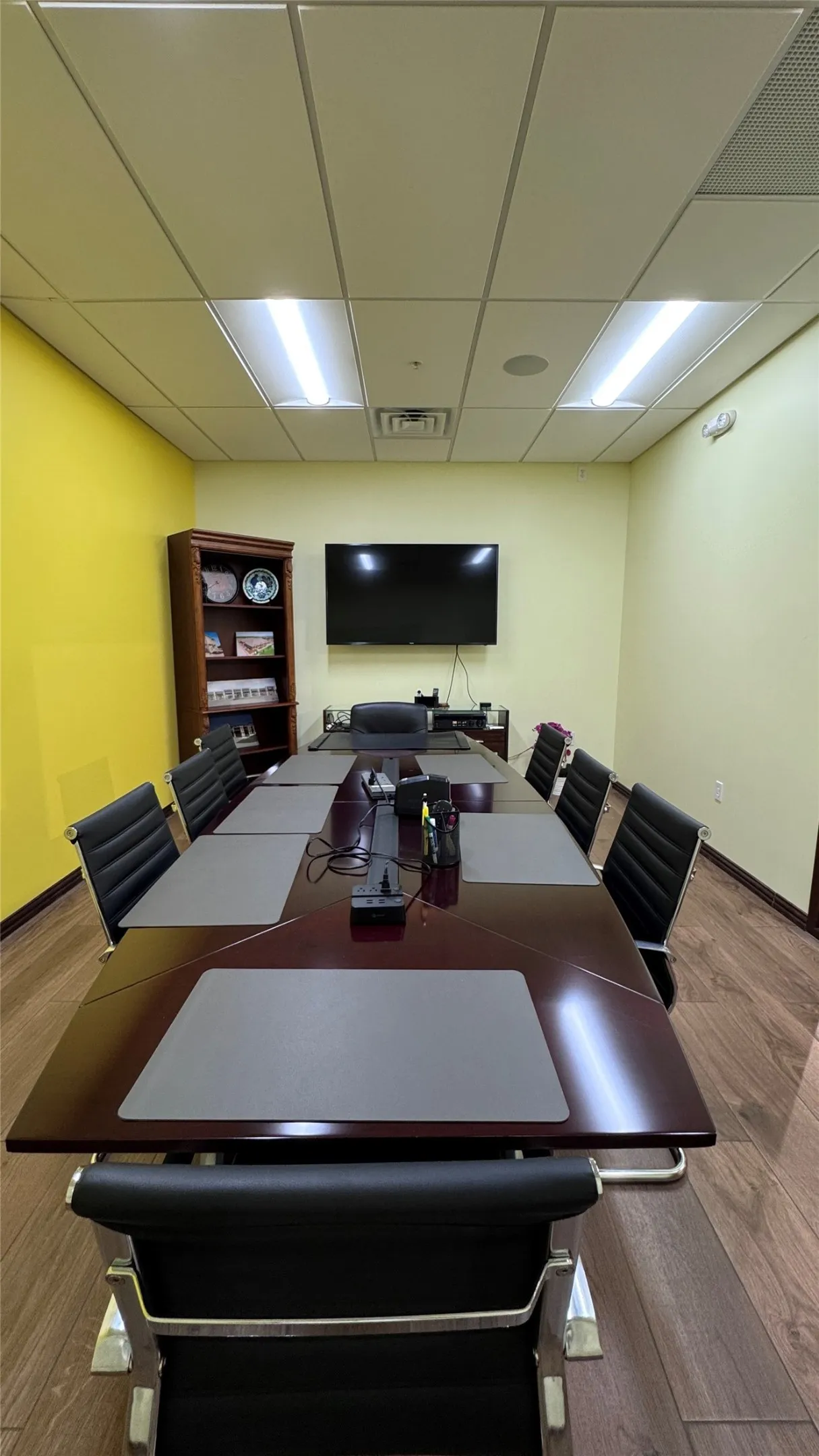 Conference room with big screen TV