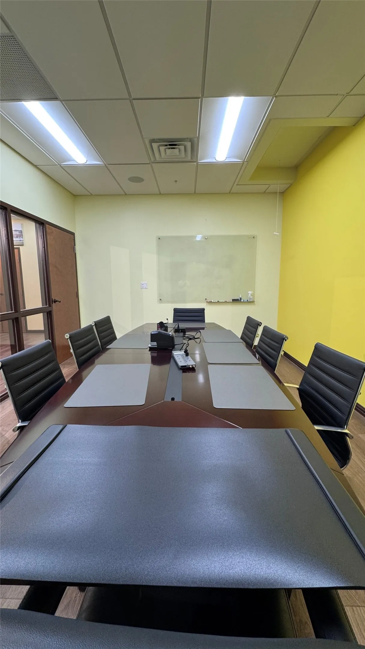 High end, dry erase board in conference room