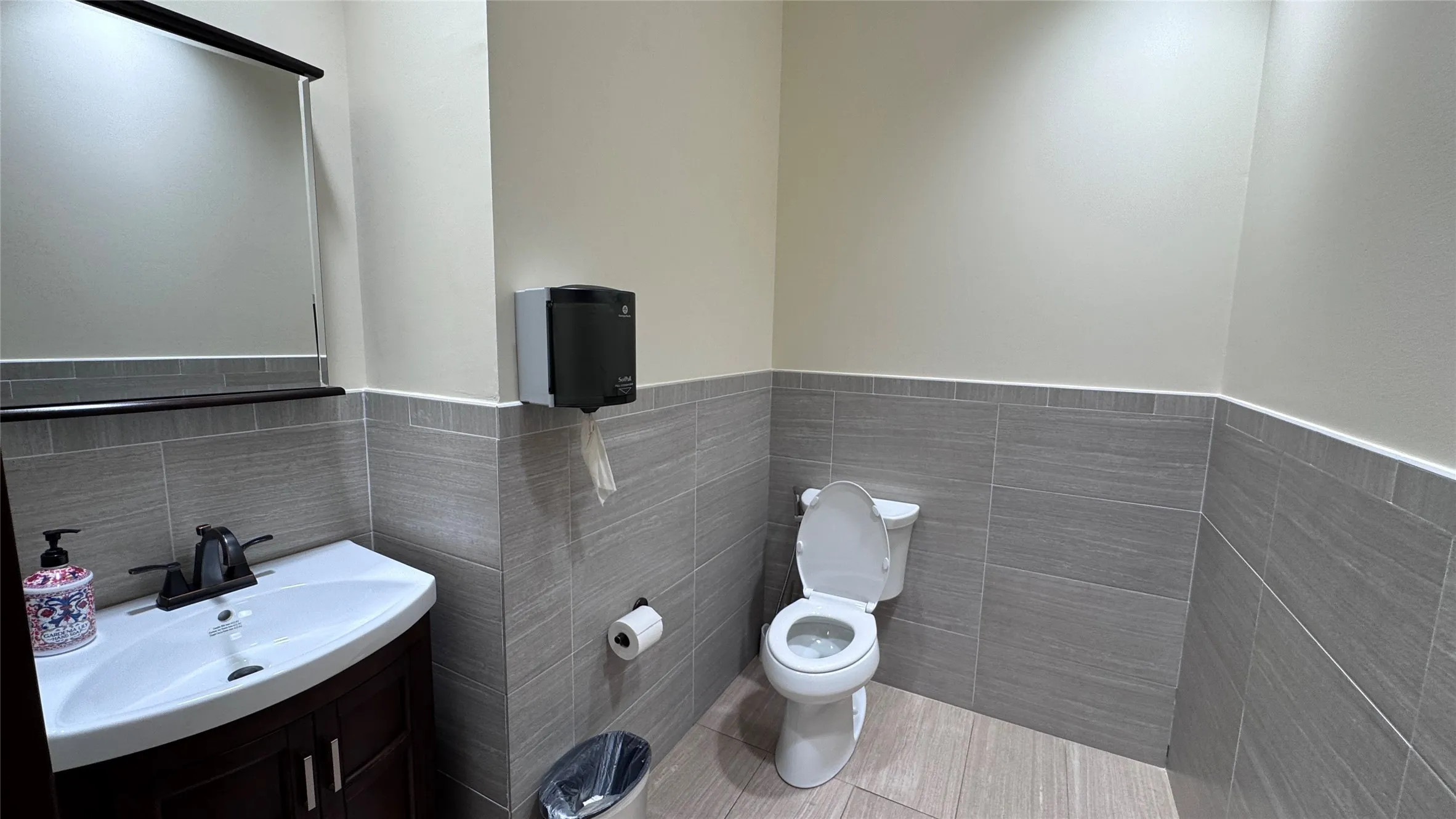 Attached toilet for owner suite