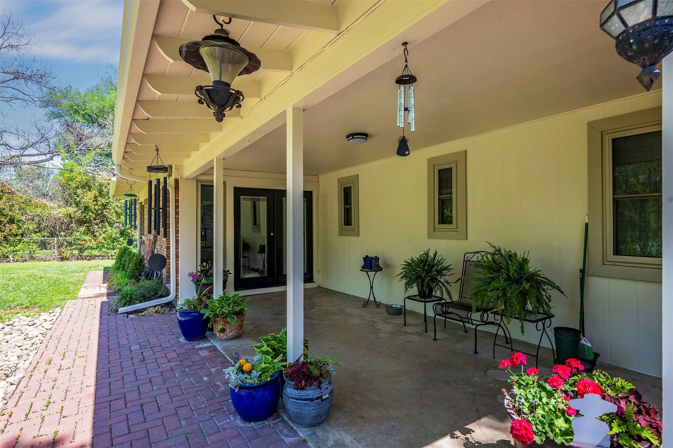 Covered patio