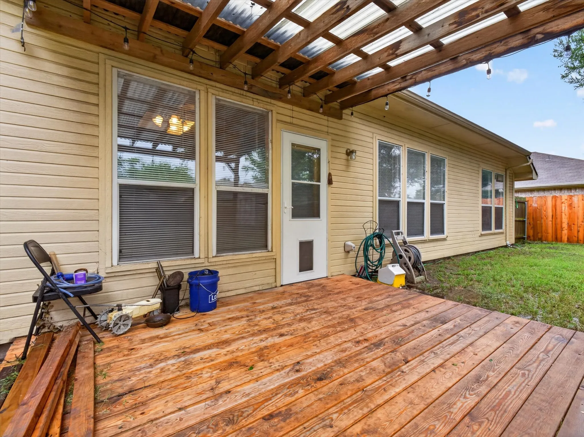 Covered Back Deck