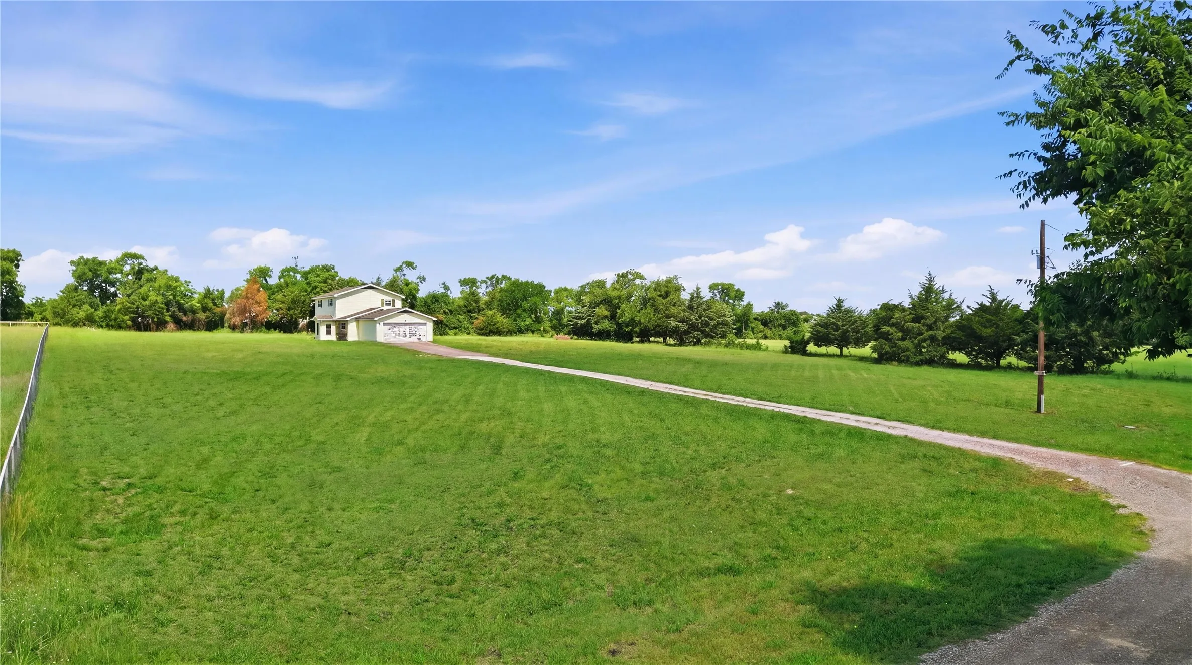 Beautifully maintained grounds, mature landscaping, and a long driveway for added privacy
