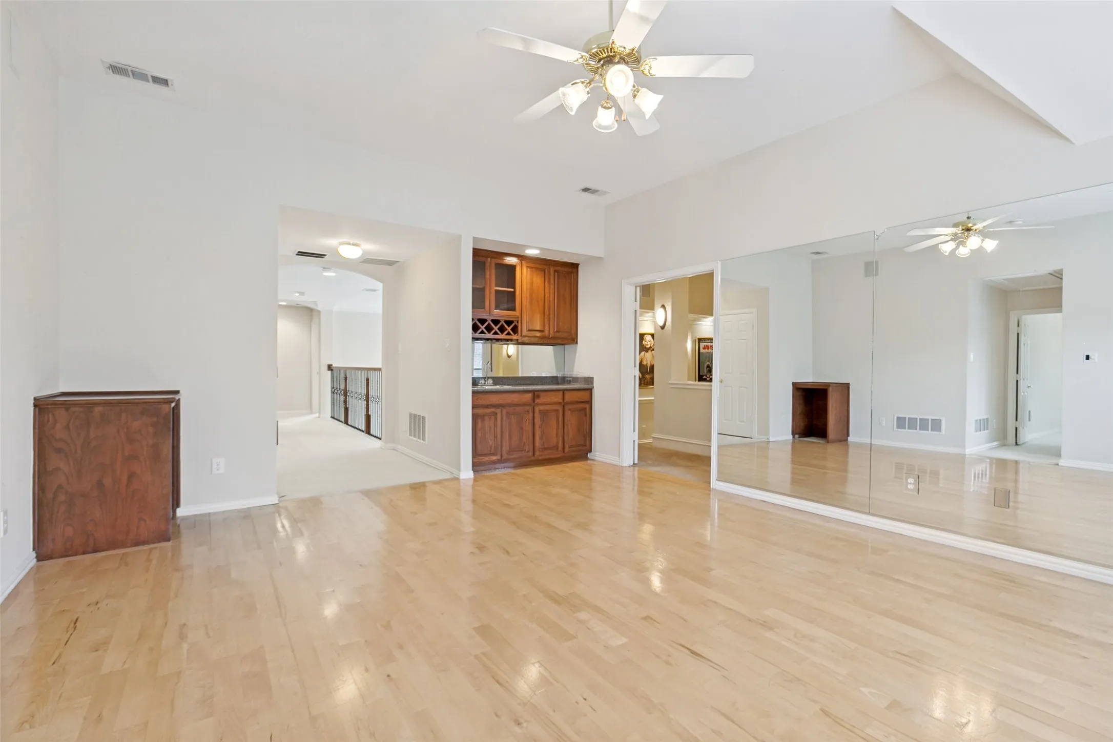 3rd Living Area Upstairs with Wet Bar Area