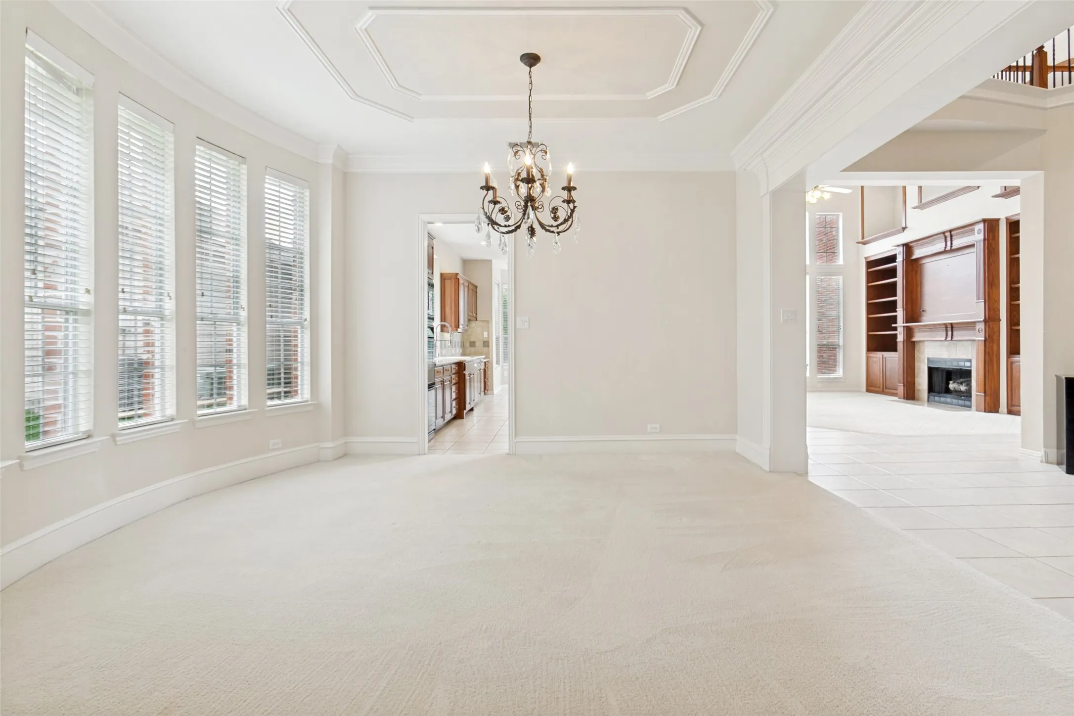 Leading into open Kitchen and Family Room
