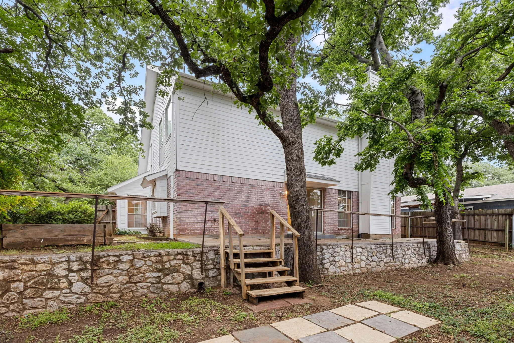 Large backyard
