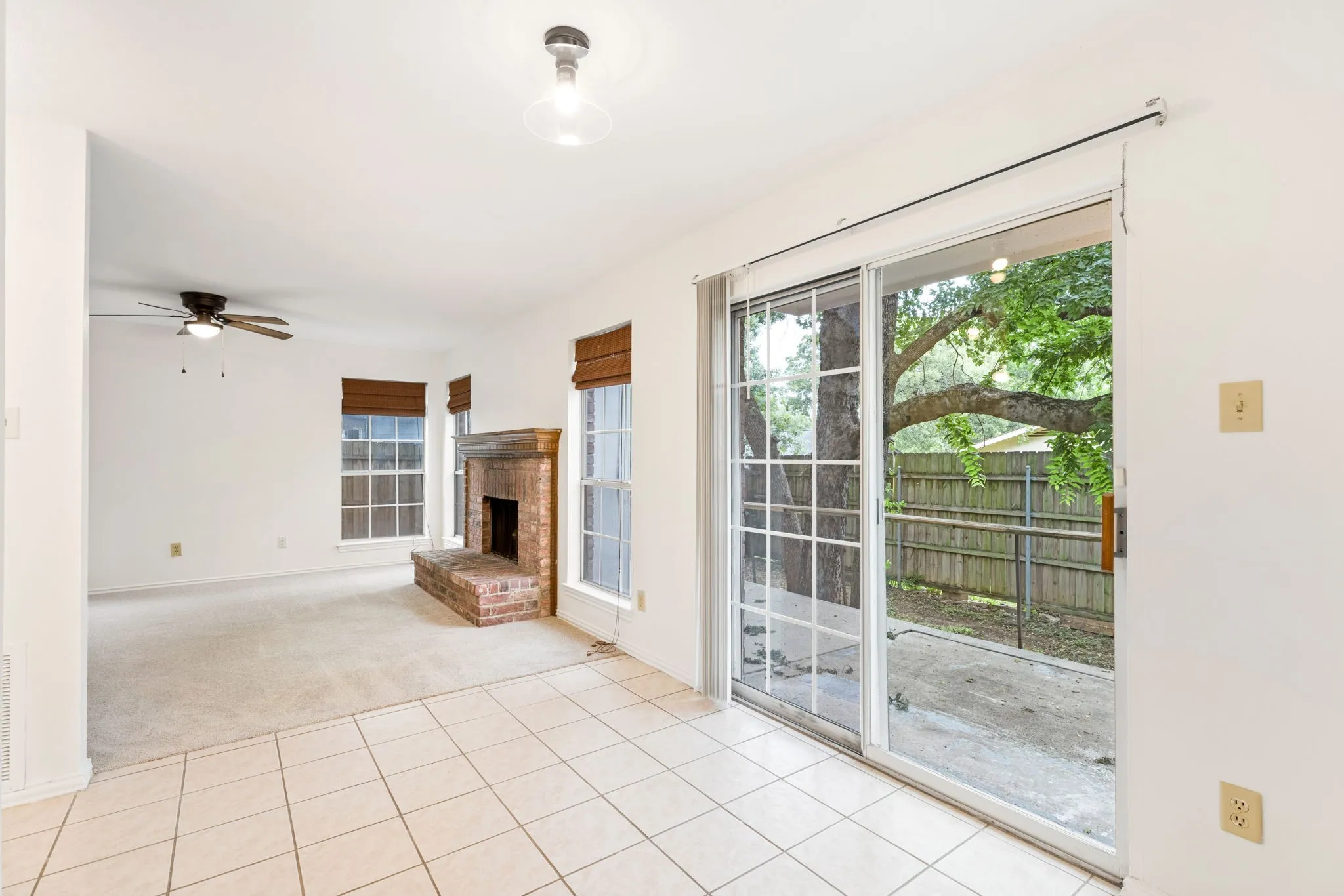 Eat in kitchen with separate dining room - open to living room.