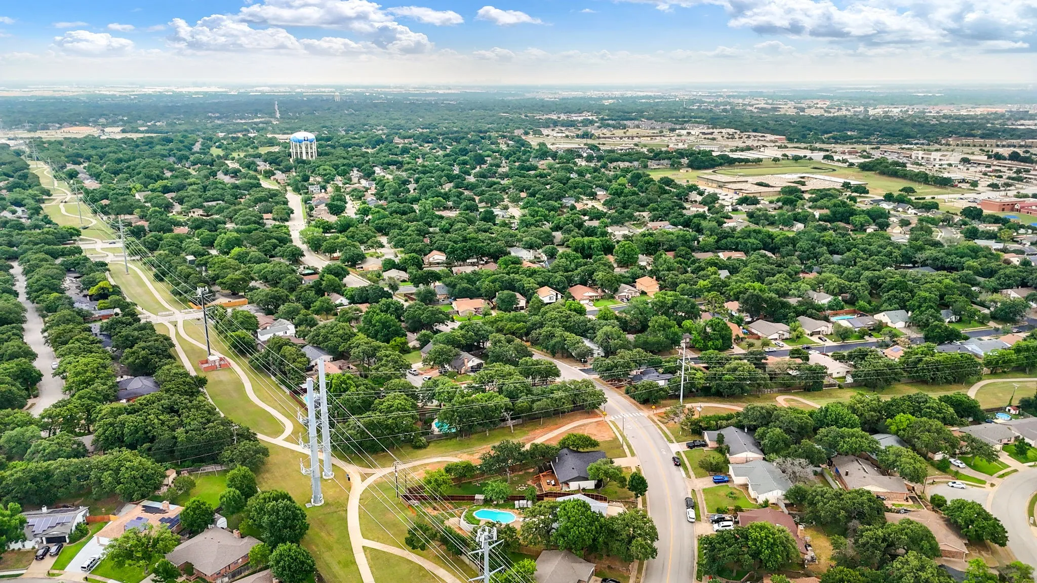 Miles of jogging trails and several parks