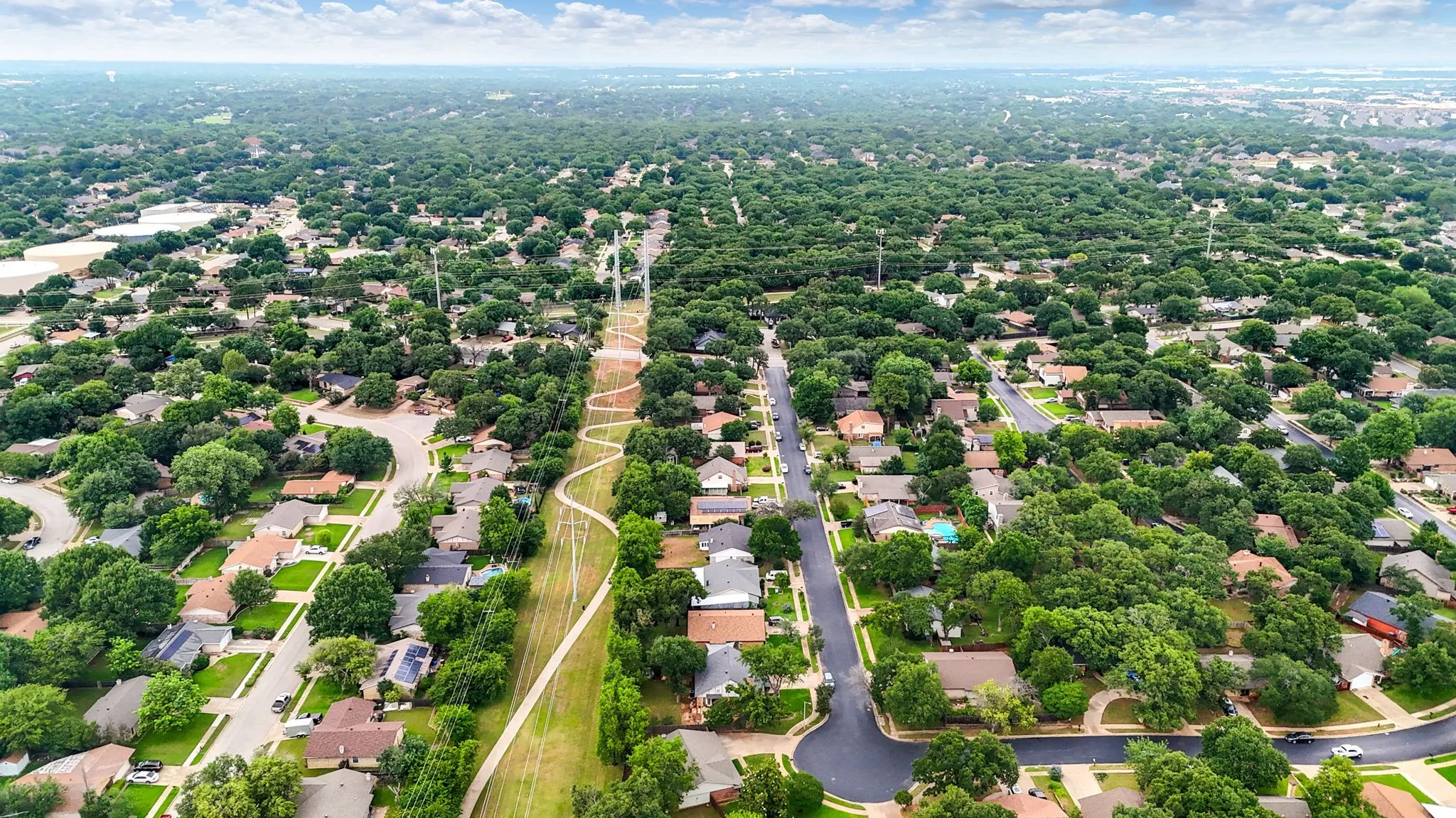 Miles of jogging trails and several parks