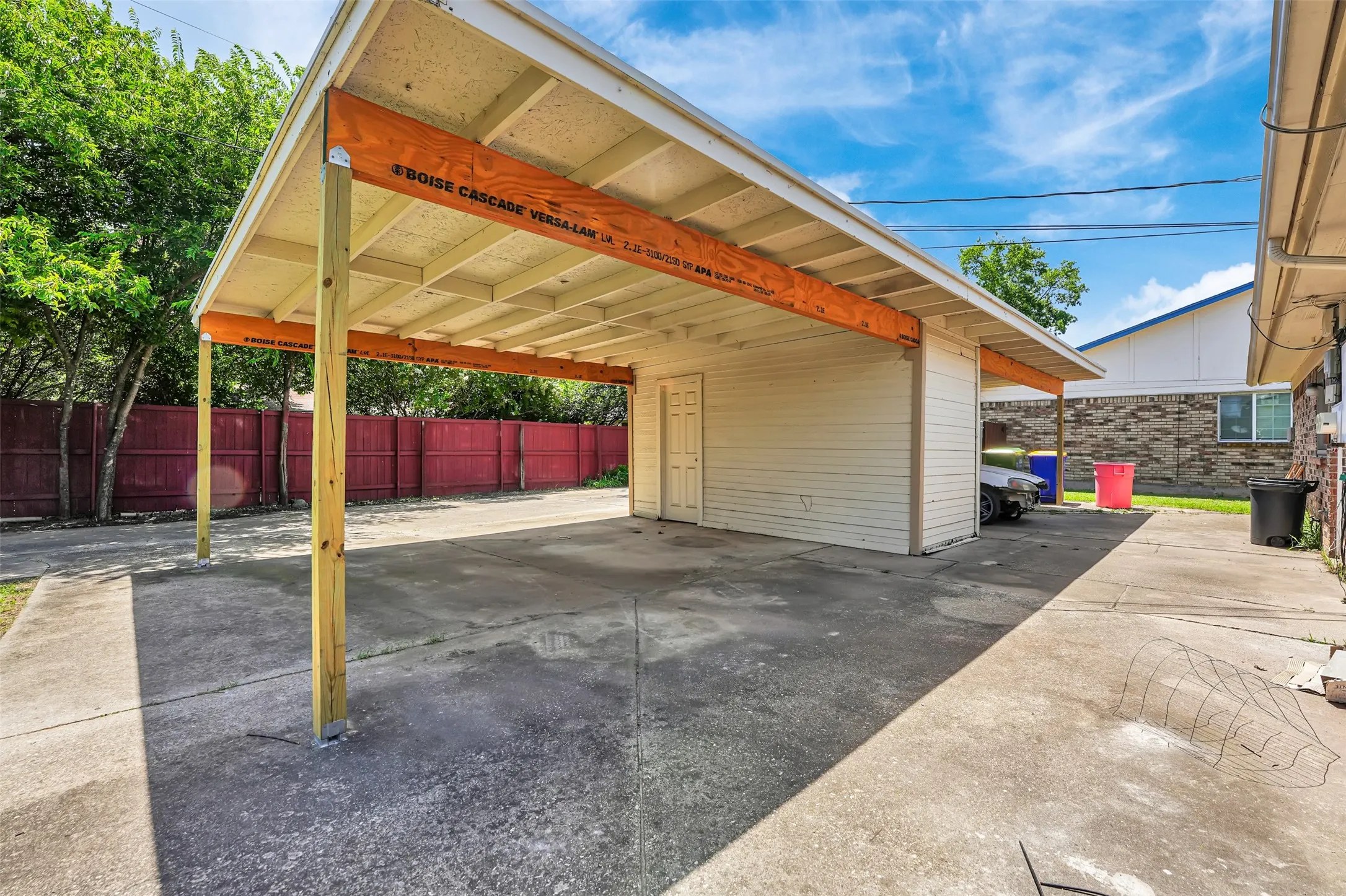 View of vehicle parking