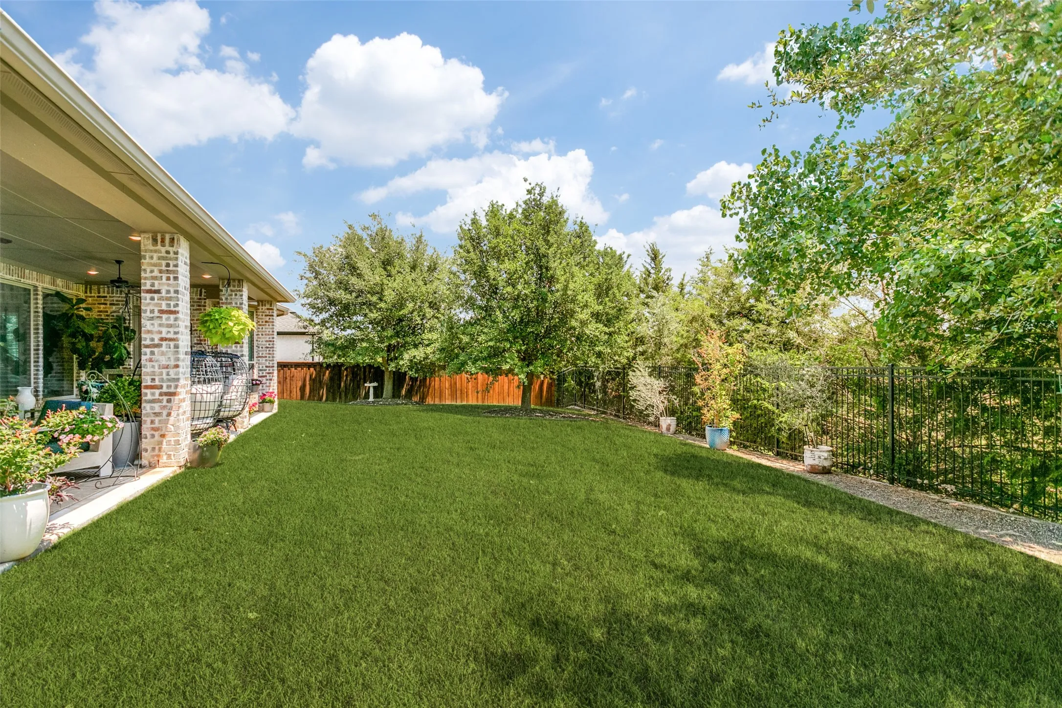 Large yard