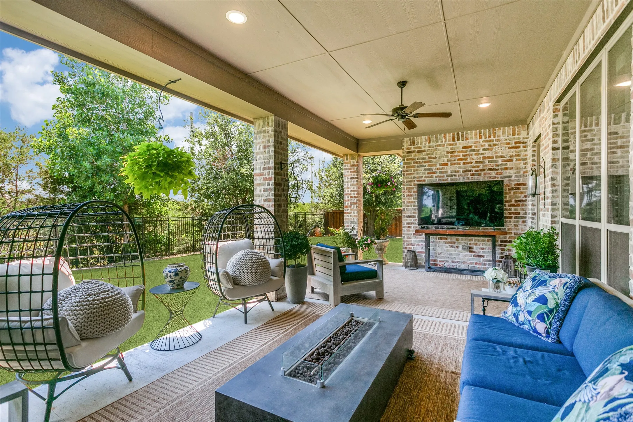 Large covered patio